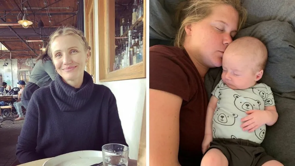 Takto oslavovali Cameron Diaz, Amy Schumer a mnohé iné celebrity ich prvý Deň matiek