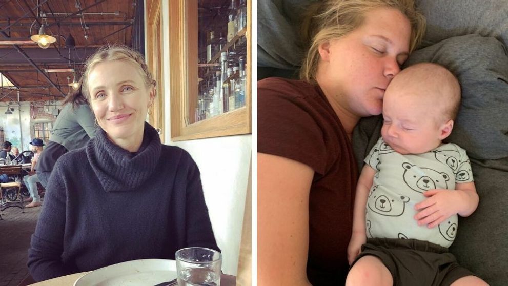 Takto oslavovali Cameron Diaz, Amy Schumer a mnohé iné celebrity ich prvý Deň matiek