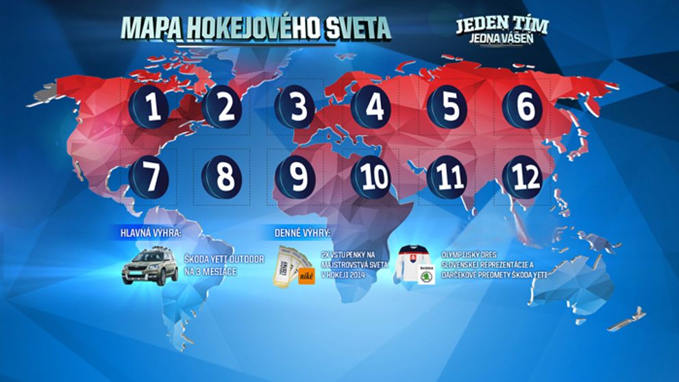 Mapa hokejového sveta! Súťaž o skvelé ceny!