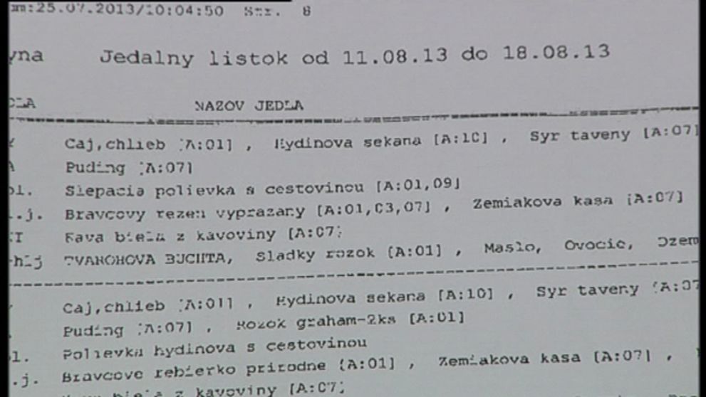 Slovenskí väzni sa stravujú kráľovsky