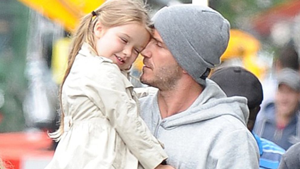 Existuje krajší pohľad? Sexy David Beckham s dcérkou