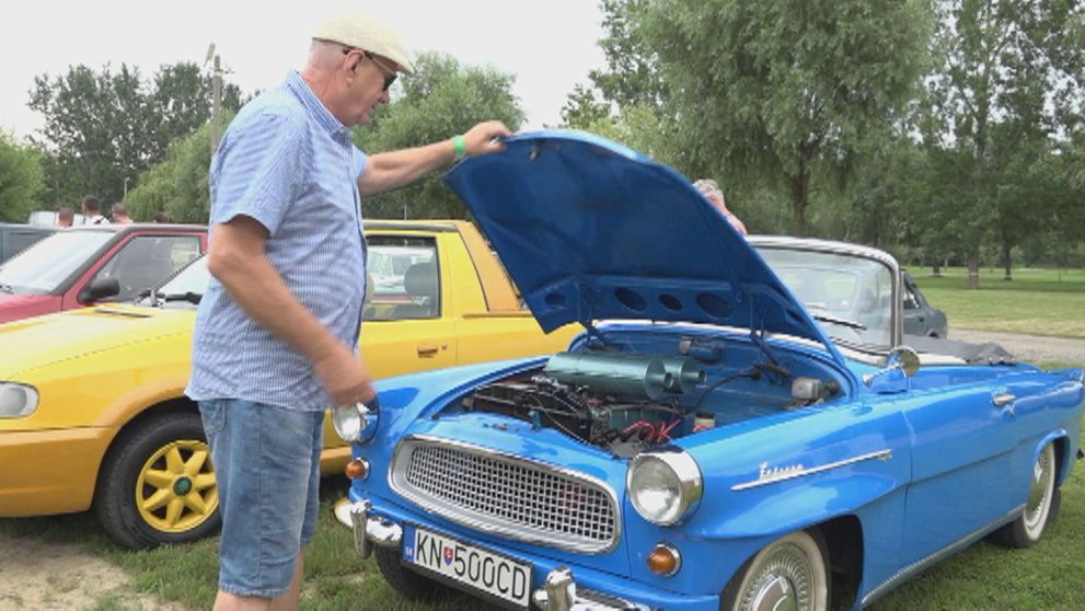 Takto to vyzeralo na zraze milovníkov historických škodoviek