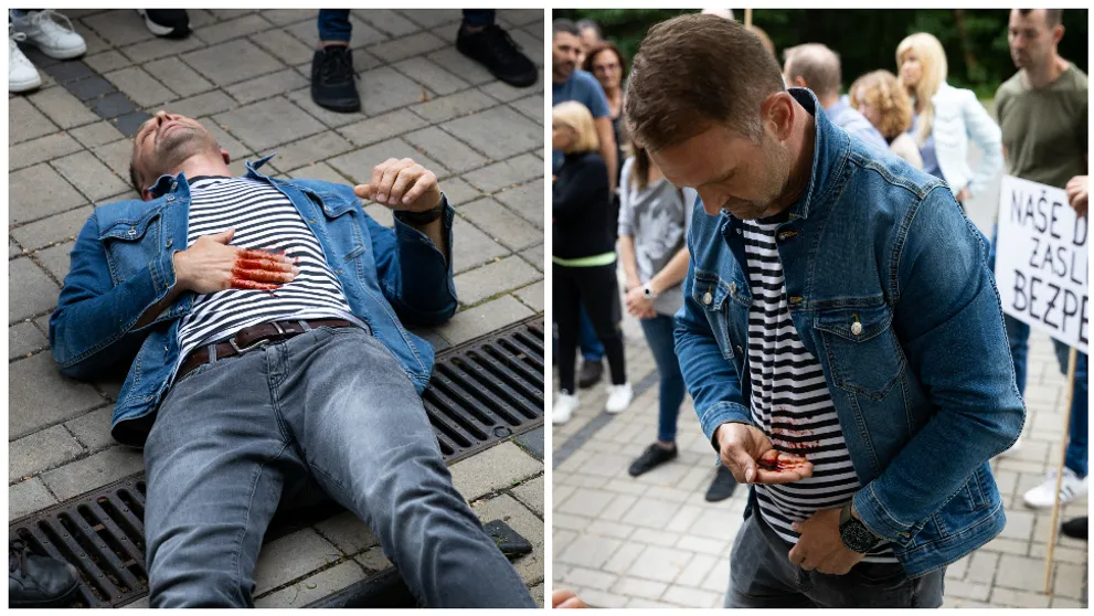 Krvavý útok na známeho herca. Ide mu o život