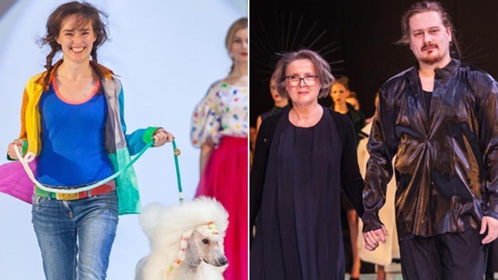 Hanečka v úlohe modela, Sršňová na móle s vyčesanými pudlami