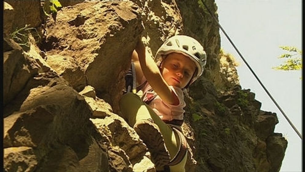 Štvorročná horolezkyňa