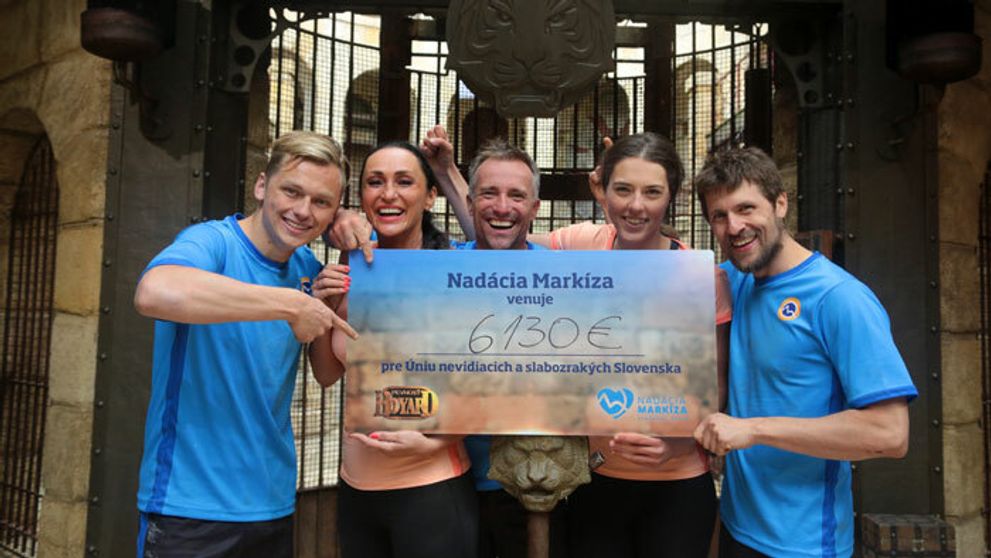 Ôsmy tím na Pevnosti Boyard bojoval pre ľudí so zrakovým postihnutím