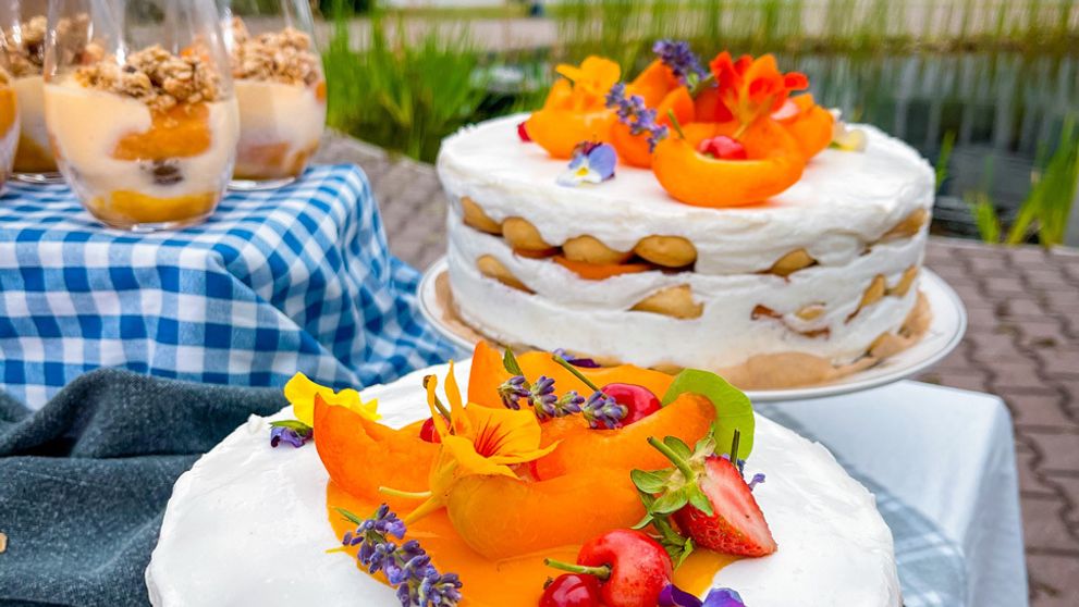 Rýchly nepečený marhuľový dezert z kyslej smotany