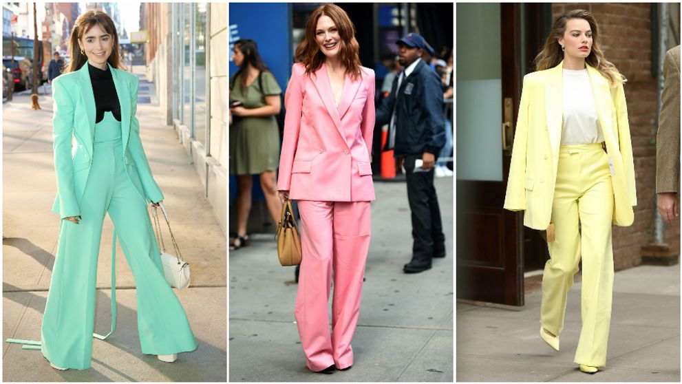 Farebný nohavicový kostým rozžiari váš šatník: Takto ho nosia celebrity