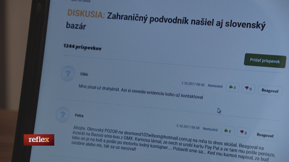 Podvodníci na inzertných portáloch