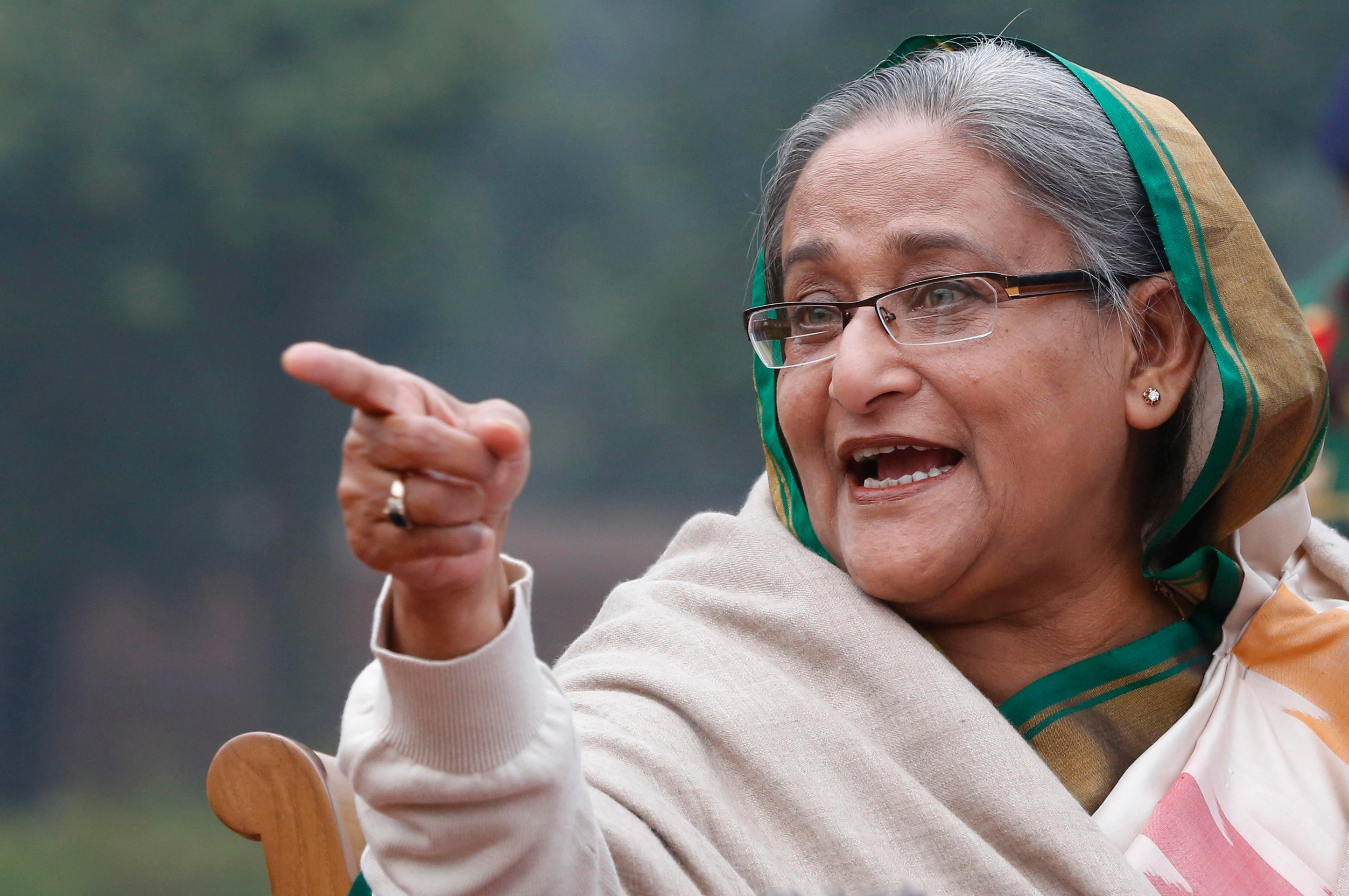 Bangladéšska premiérka Hasína Vadžídová .