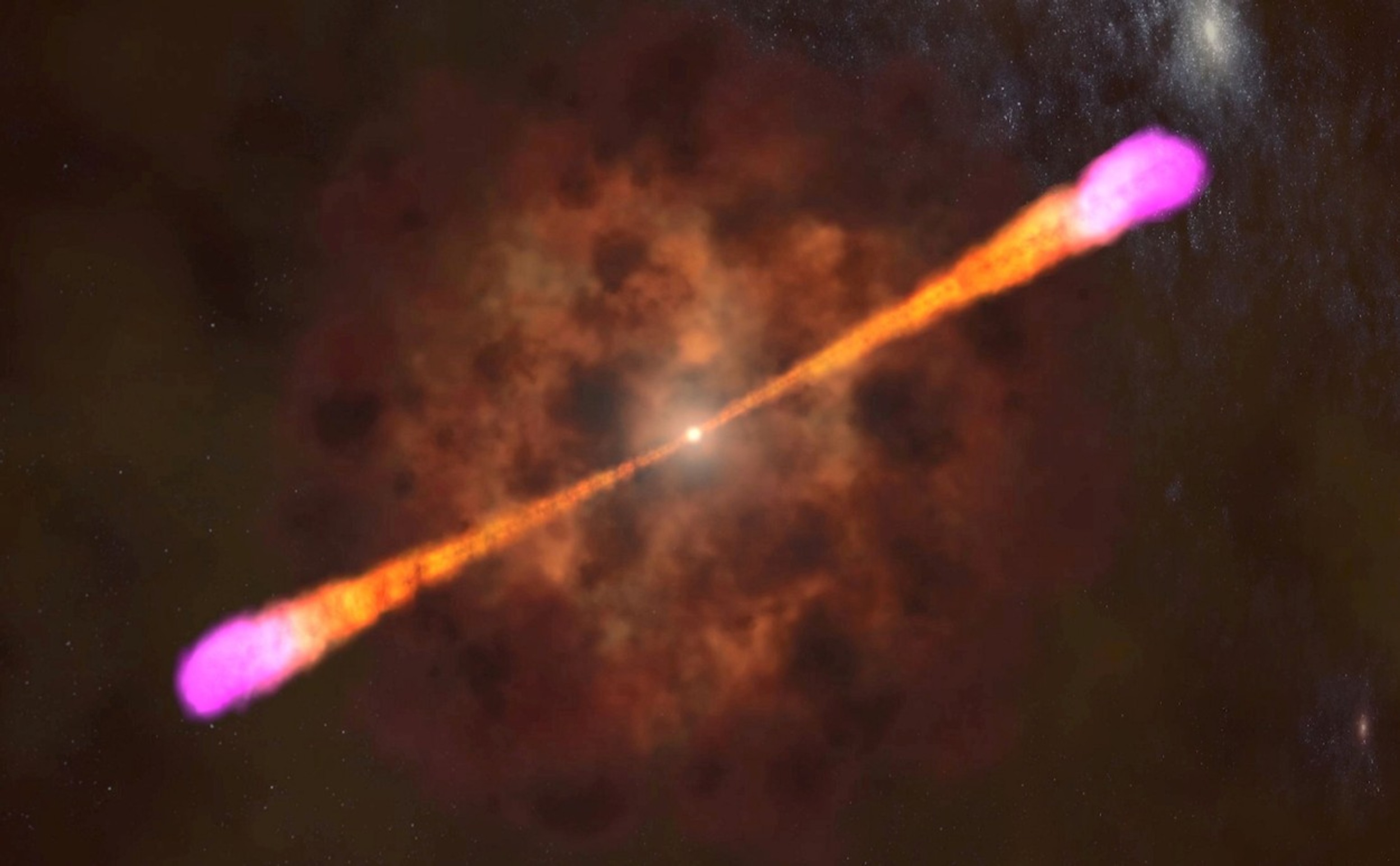 Výbuch gama žiarenia.