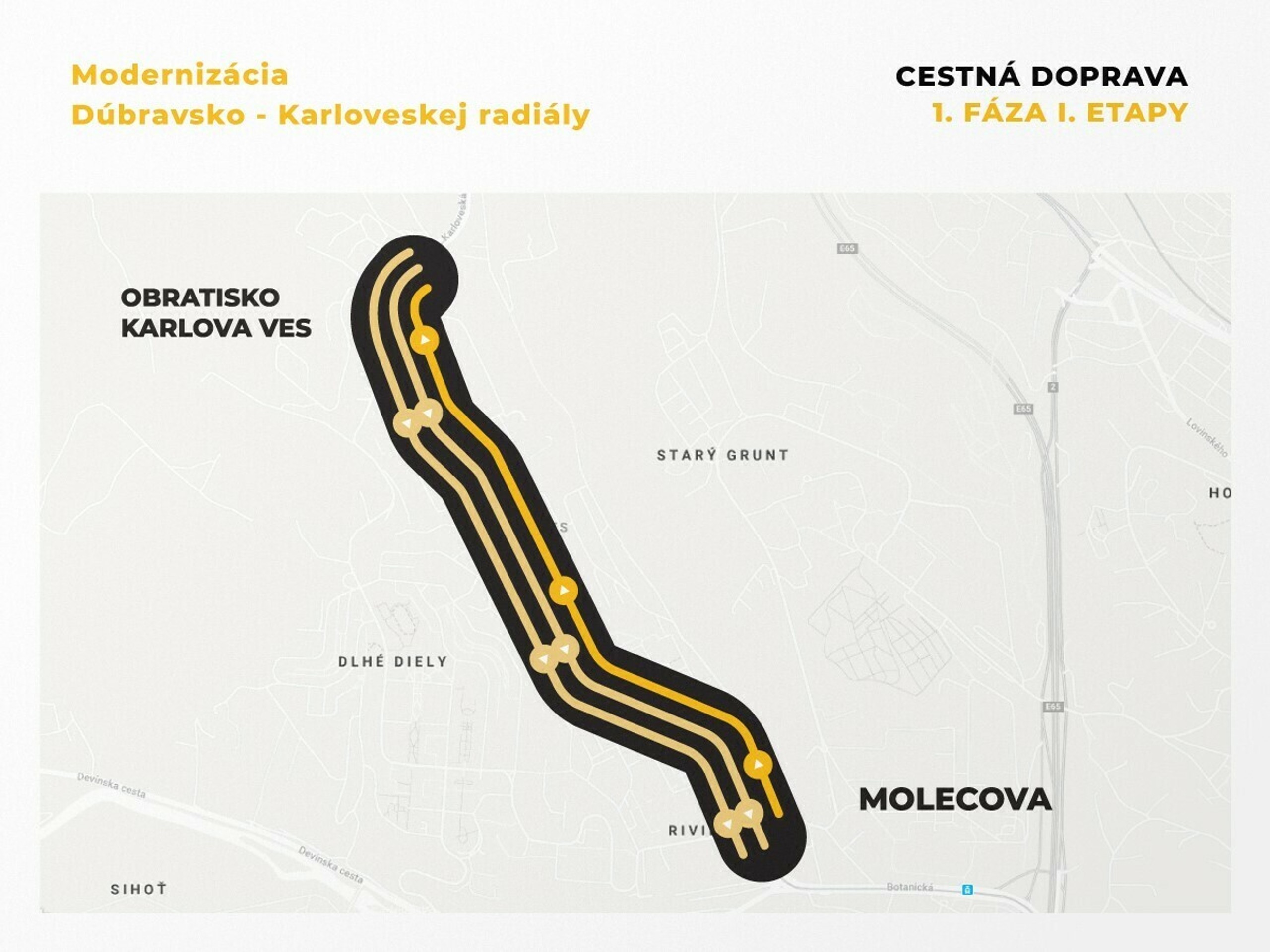 Modernizácia Dúbravsko-karloveskej radiály.