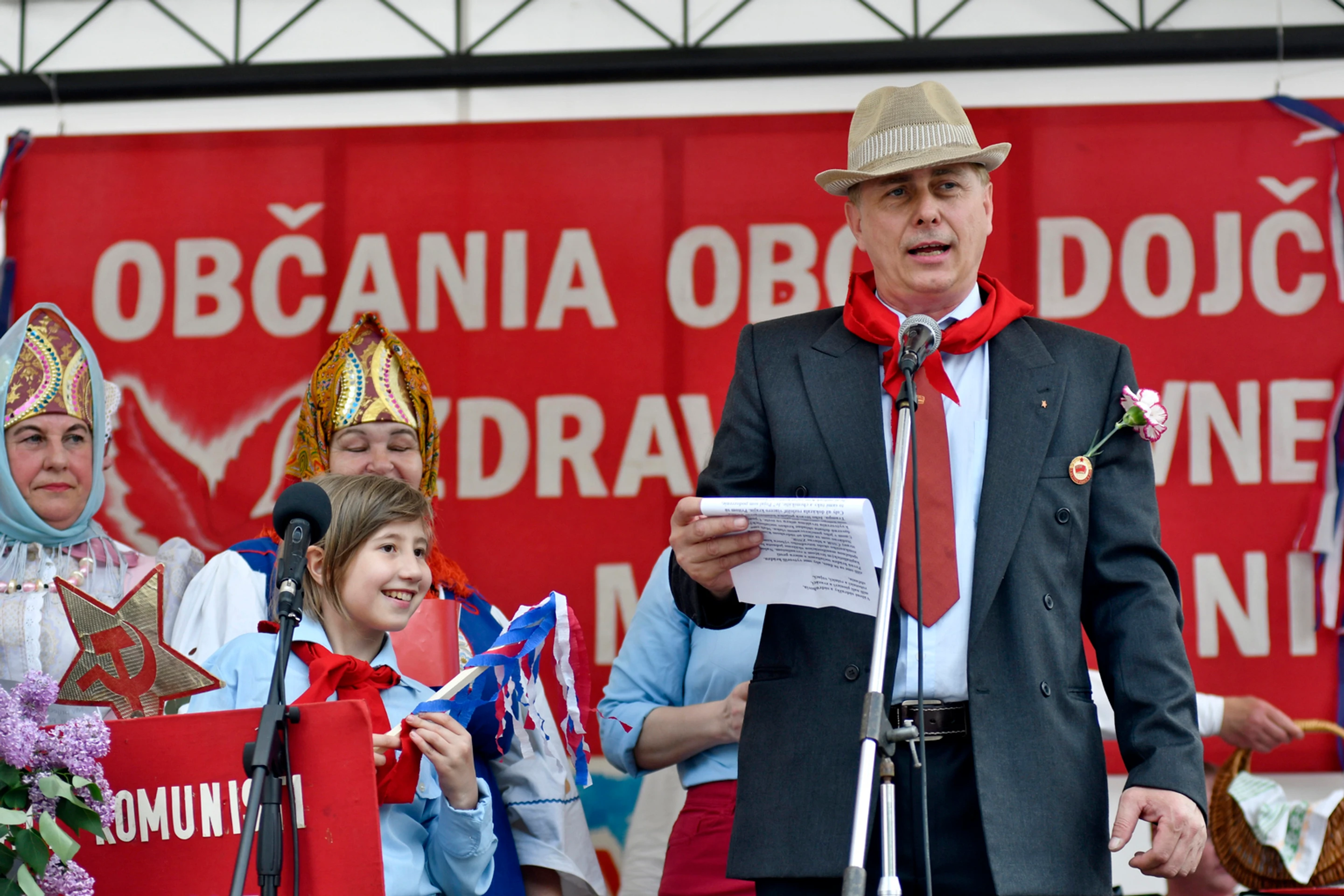 Retro oslavy 1. mája v obci Dojč