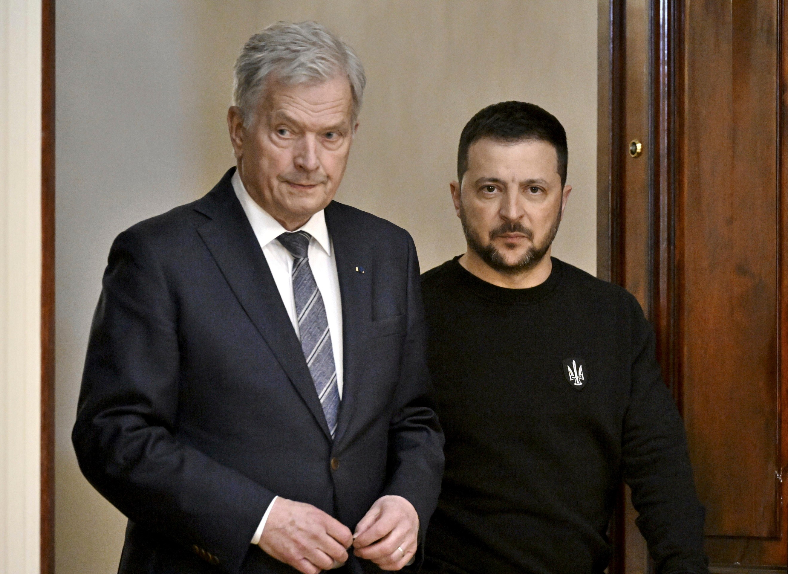 Ukrajinský prezident Volodymyr Zelenskyj počas návštevy Fínska