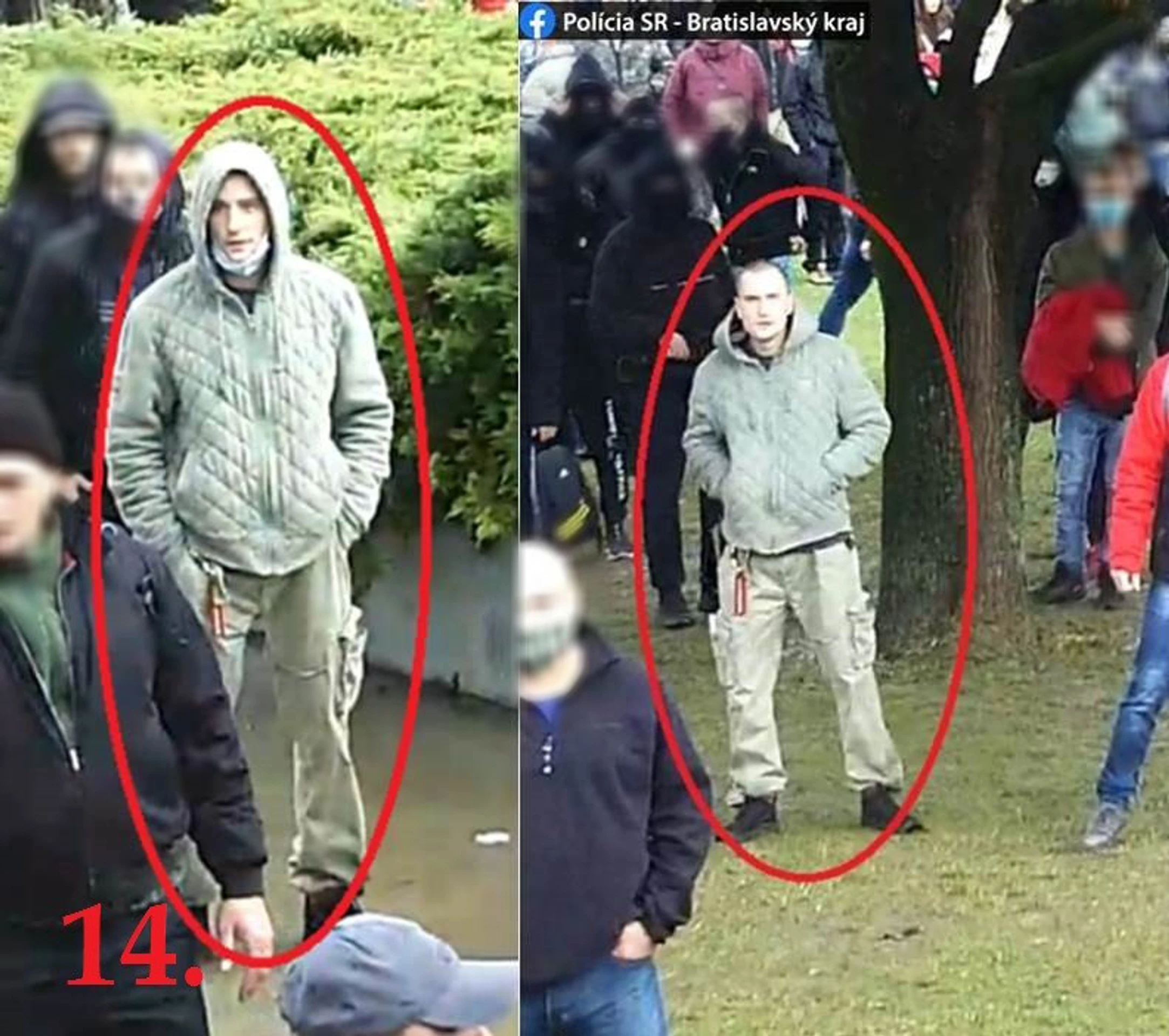 Hľadaný muž z protestu zo 17. októbra.