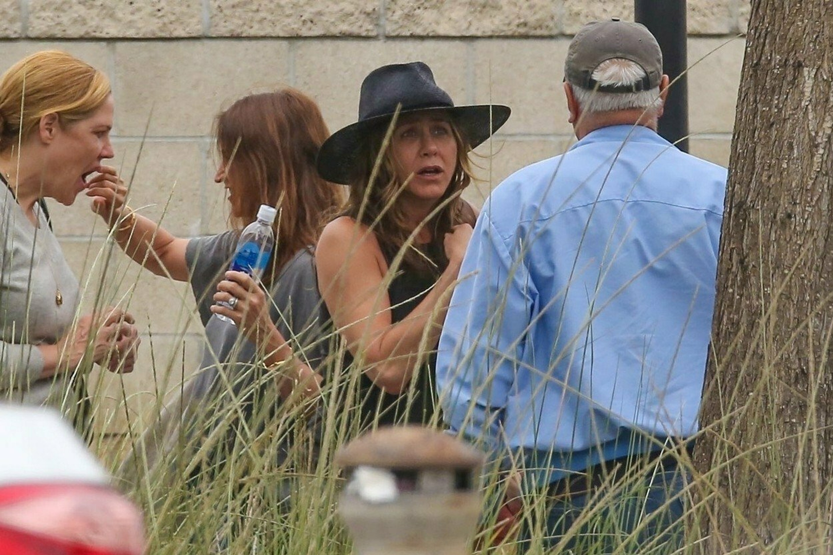 Jennifer Aniston si vymieňala názory s neznámym mužom