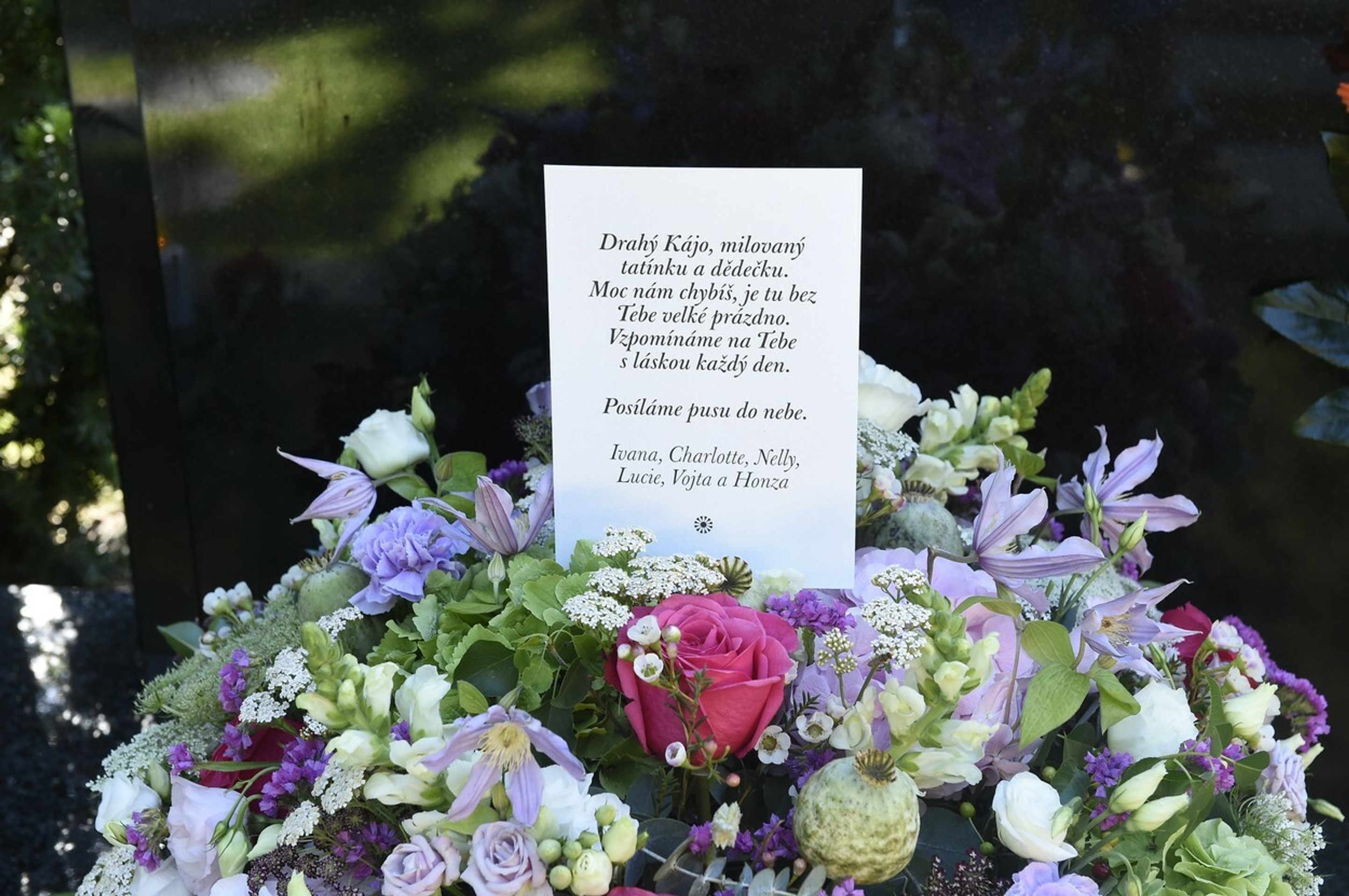 Odkaz Karlovi Gottovi od najbližšej rodiny.