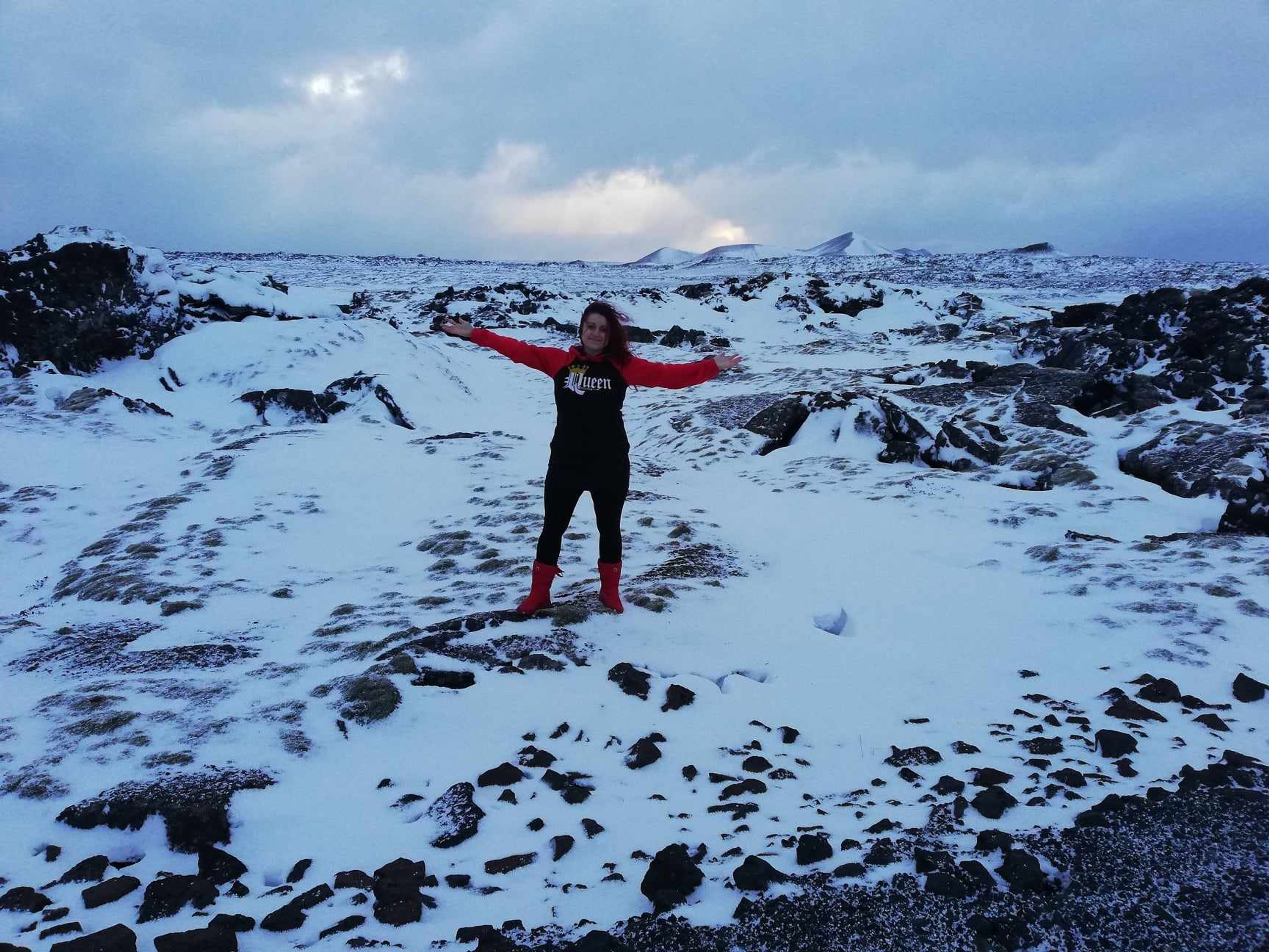 Slovenka Lucia na Islande.