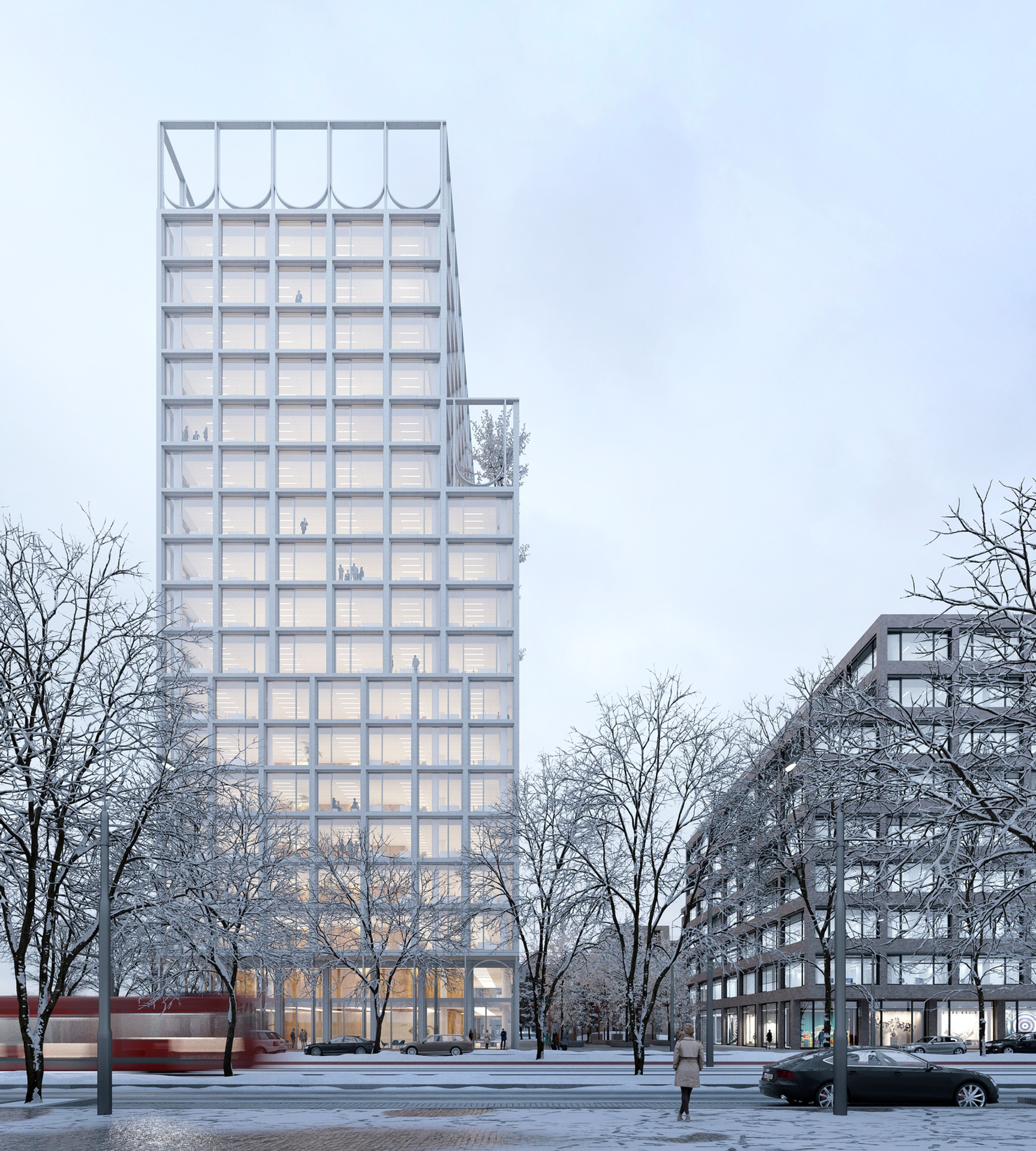 1.miesto - Detail víťazného návrhu - Sadovsky & Architects.