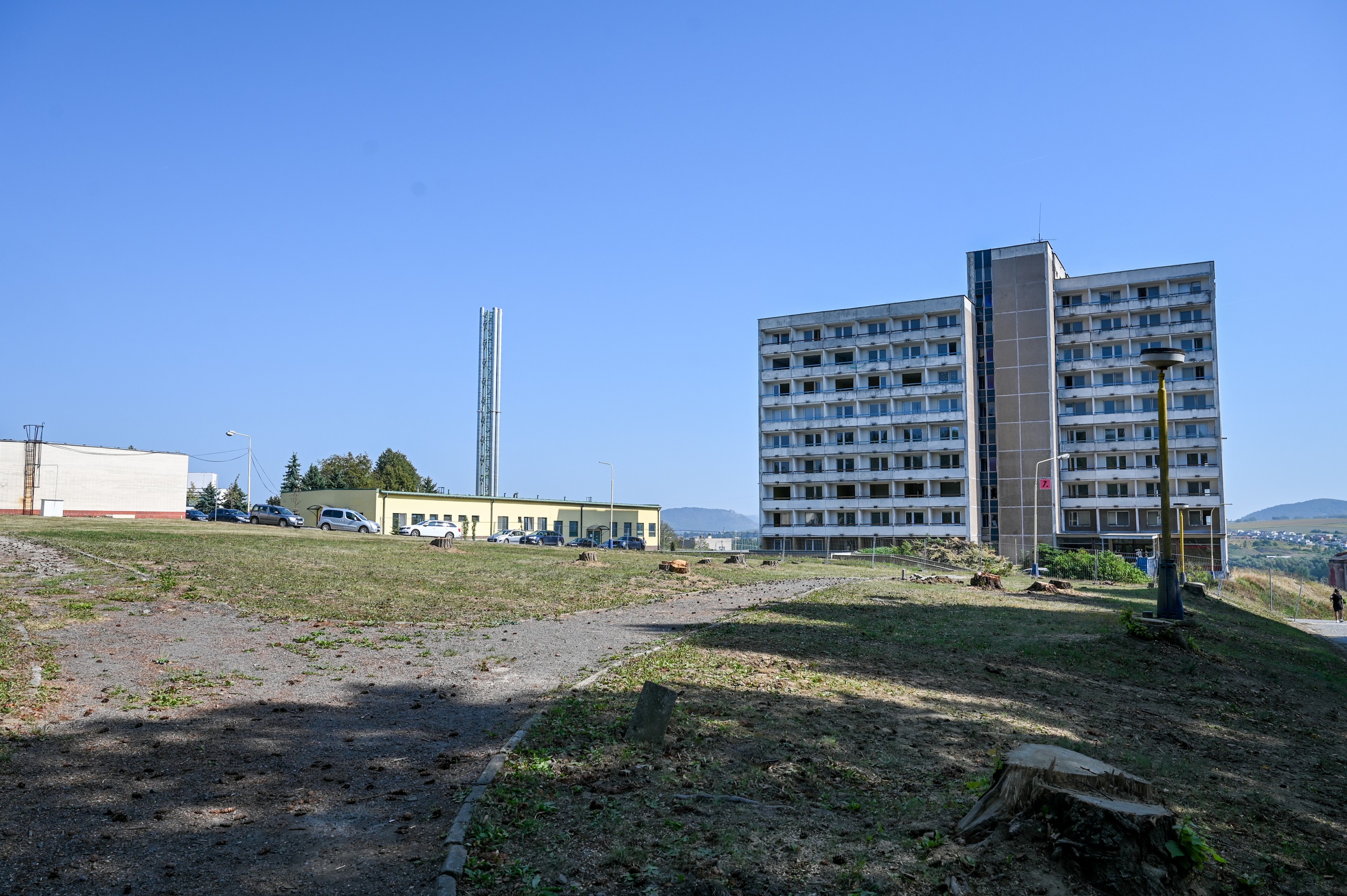 Stavba vojenskej nemocnice v Prešove.