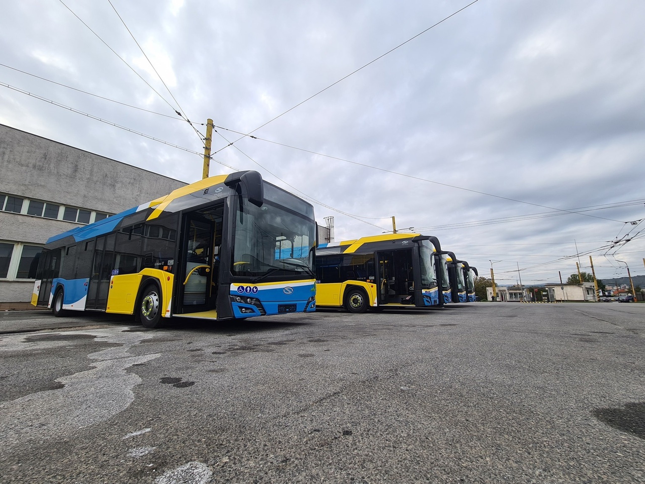 Nové autobusy MHD v Košiciach.
