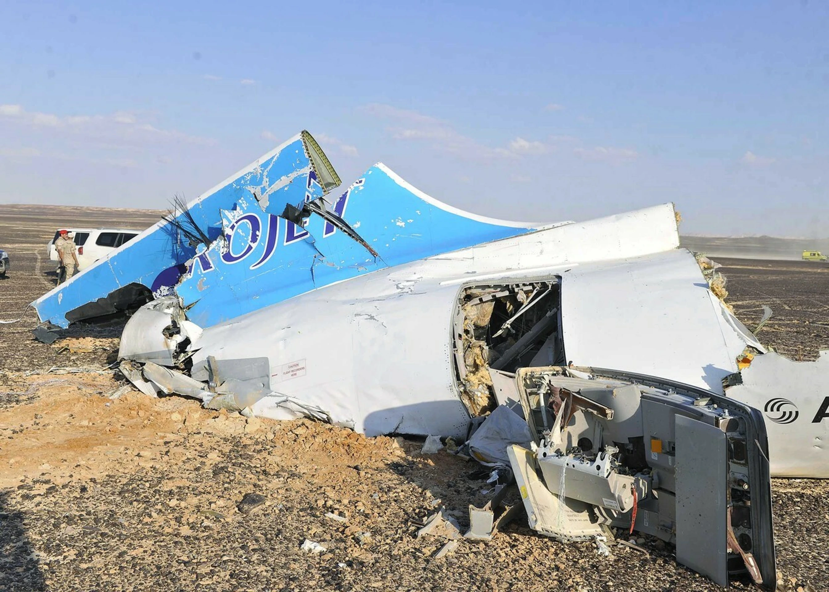Trosky airbusu ruských aerolínií Metrojet.