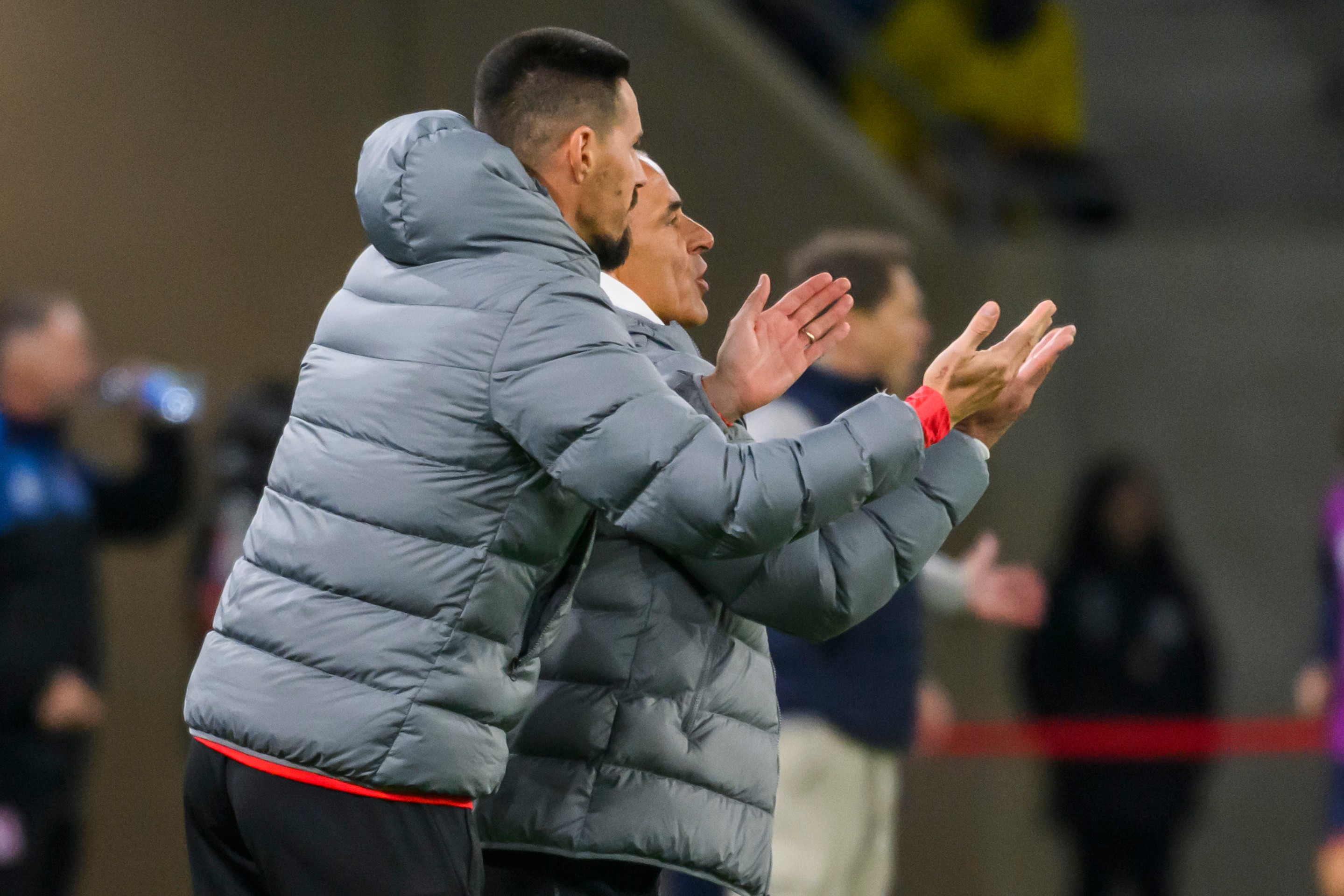 Marek Hamšík a tréner slovenskej futbalovej reprezentácie Francesco Calzona