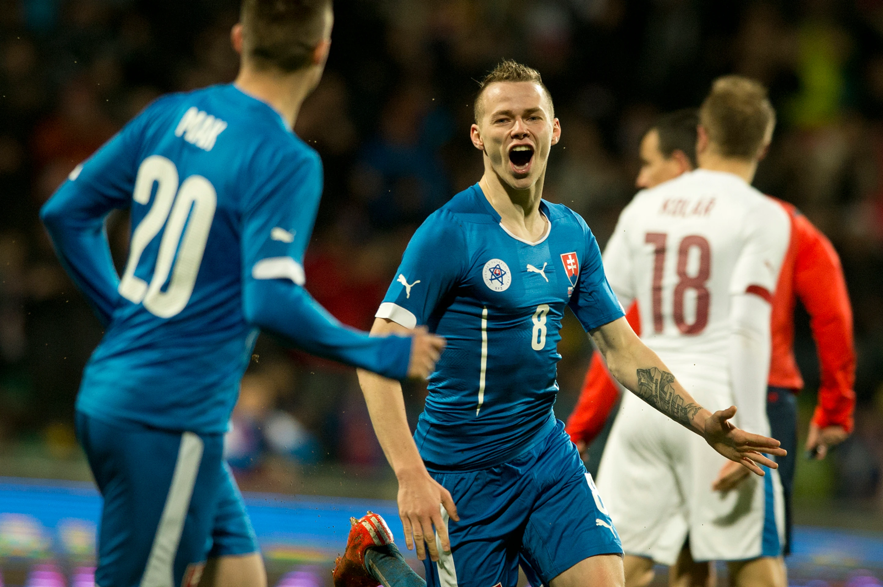 Ondrej Duda sa raduje po strelení gólu