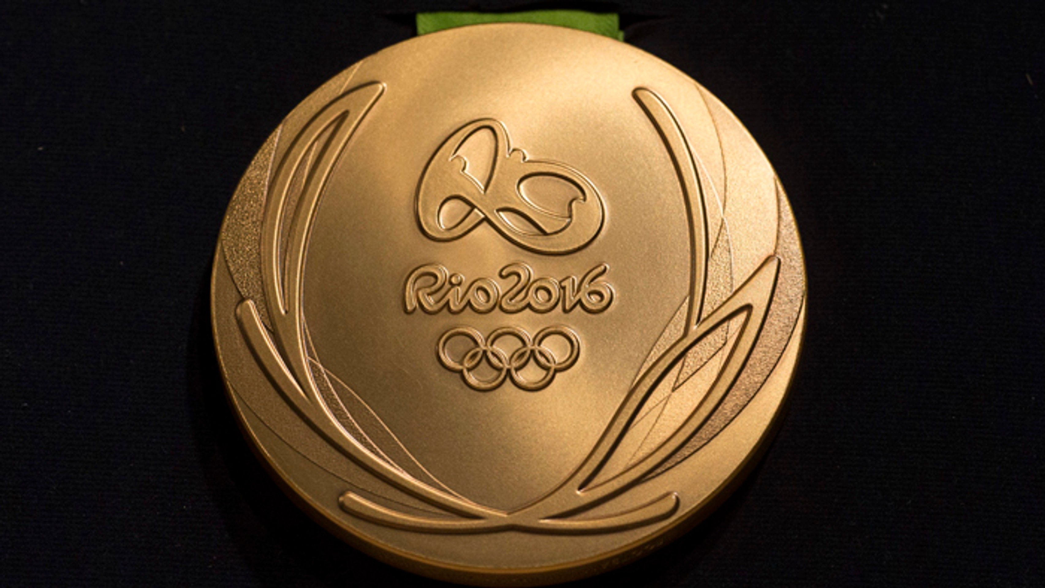  Na snímke líc zlatej olympijskej medaily.