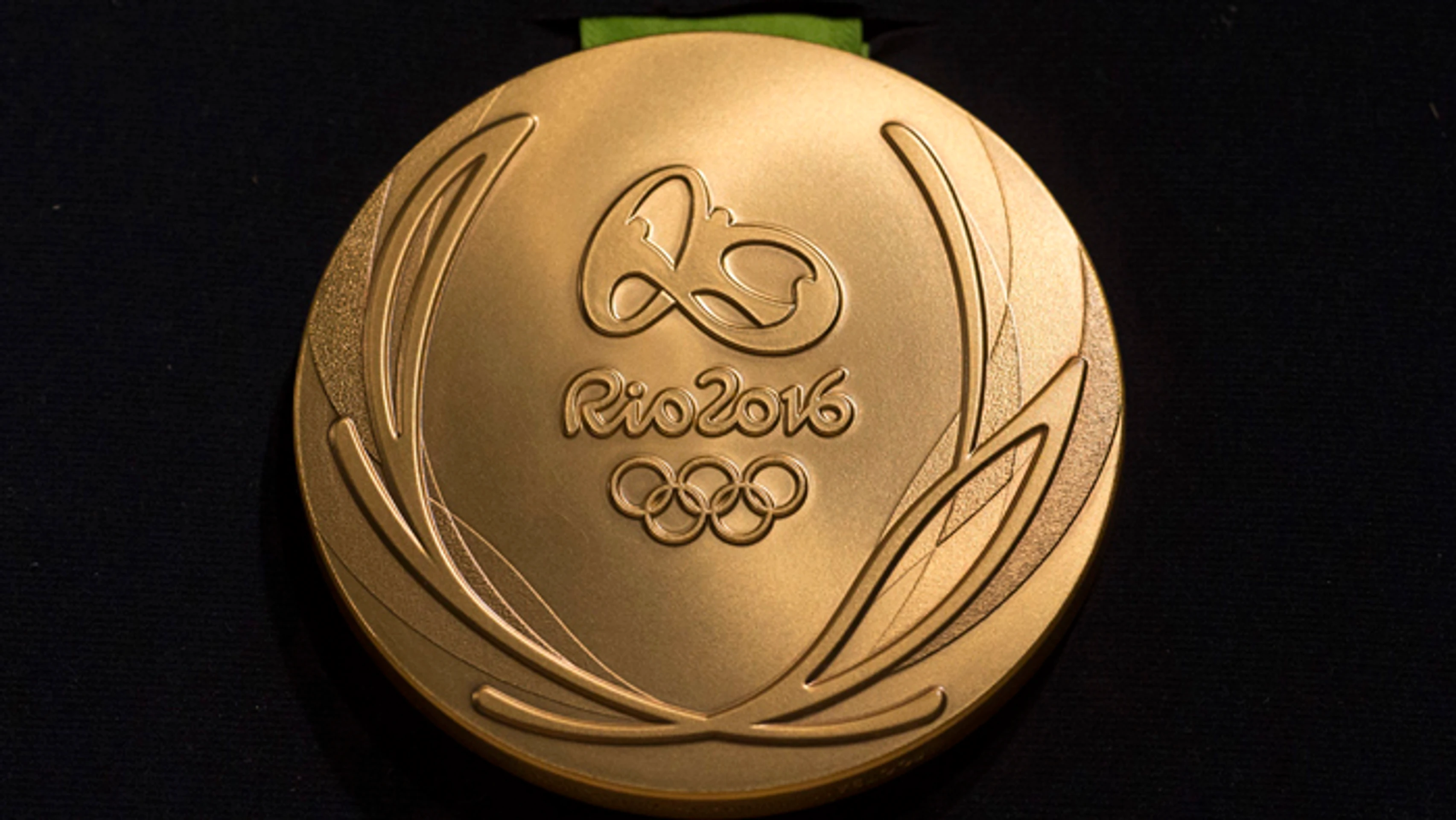  Na snímke líc zlatej olympijskej medaily.