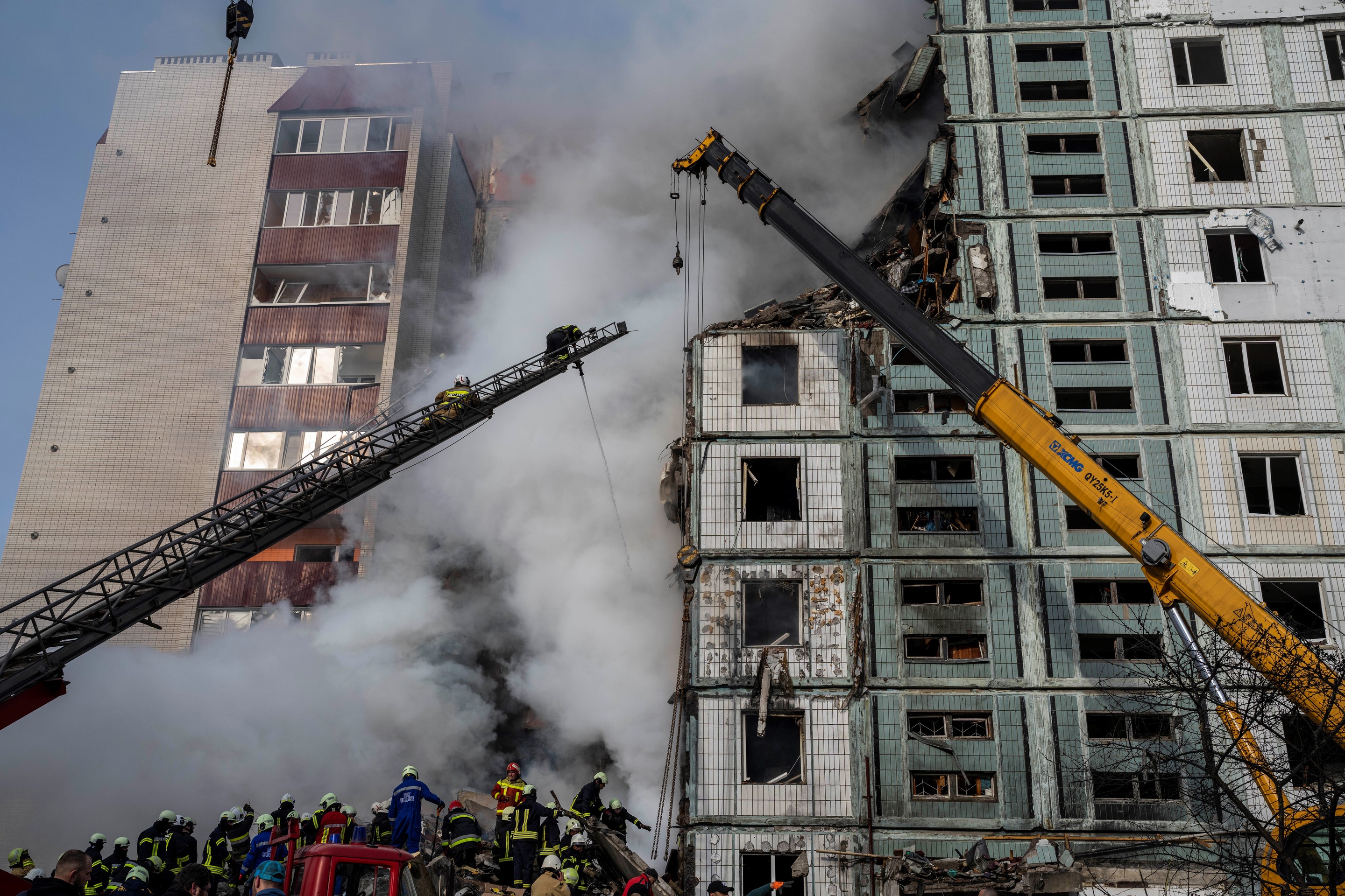 Ruský raketový útok v meste Umaň.