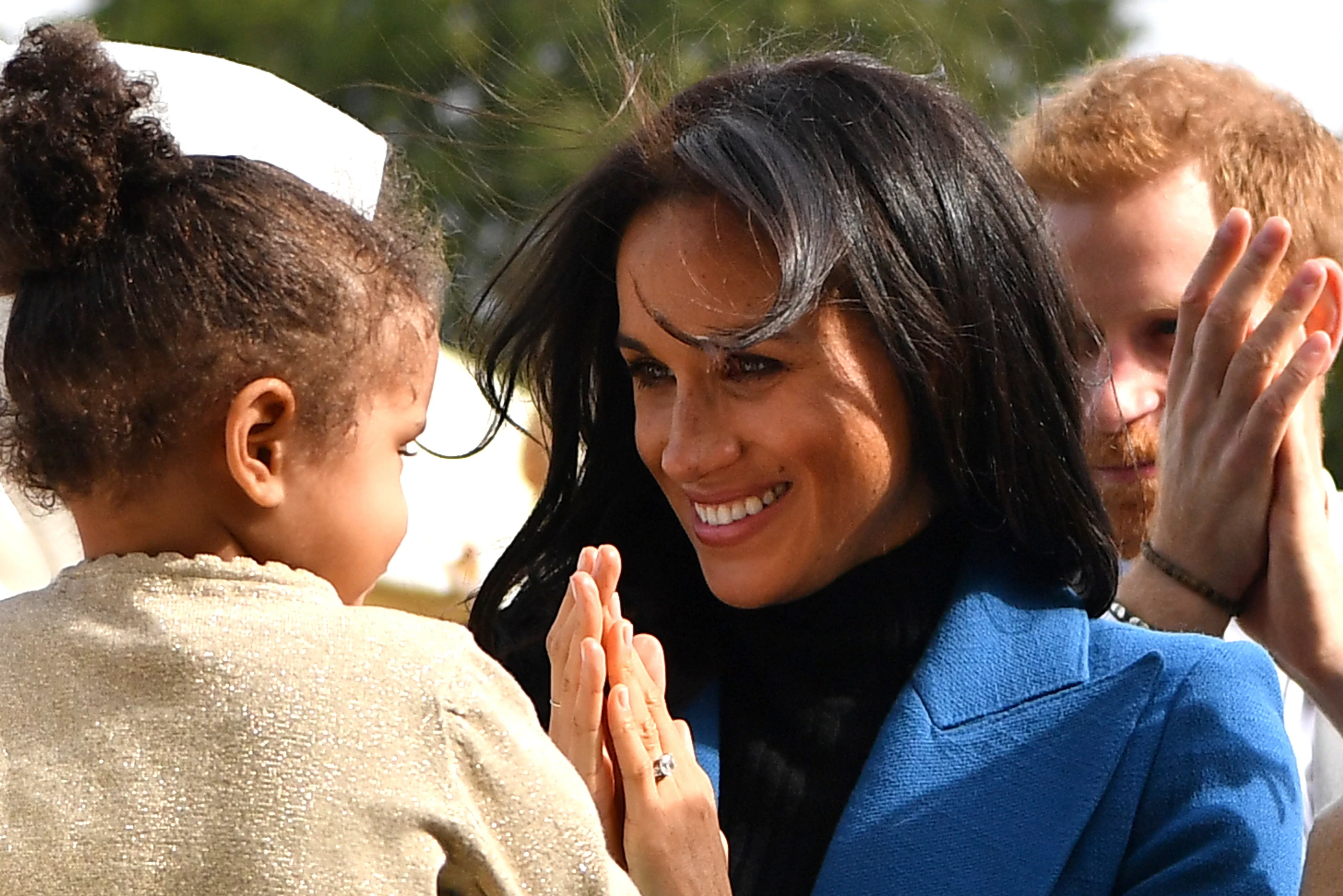 Meghan Markle žiari šťastím. 
