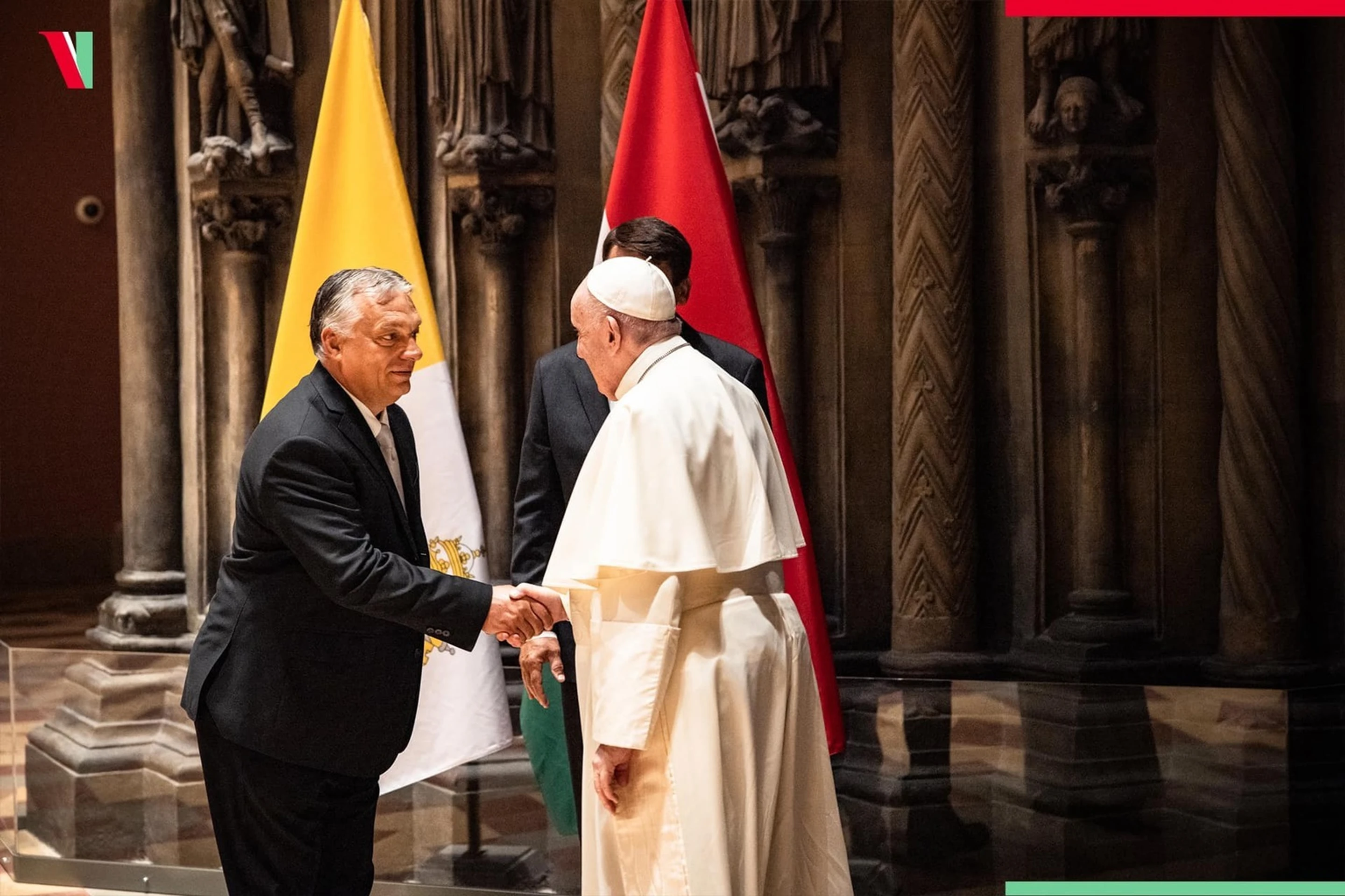 Maďarský premiér Viktor Orbán a pápež František.