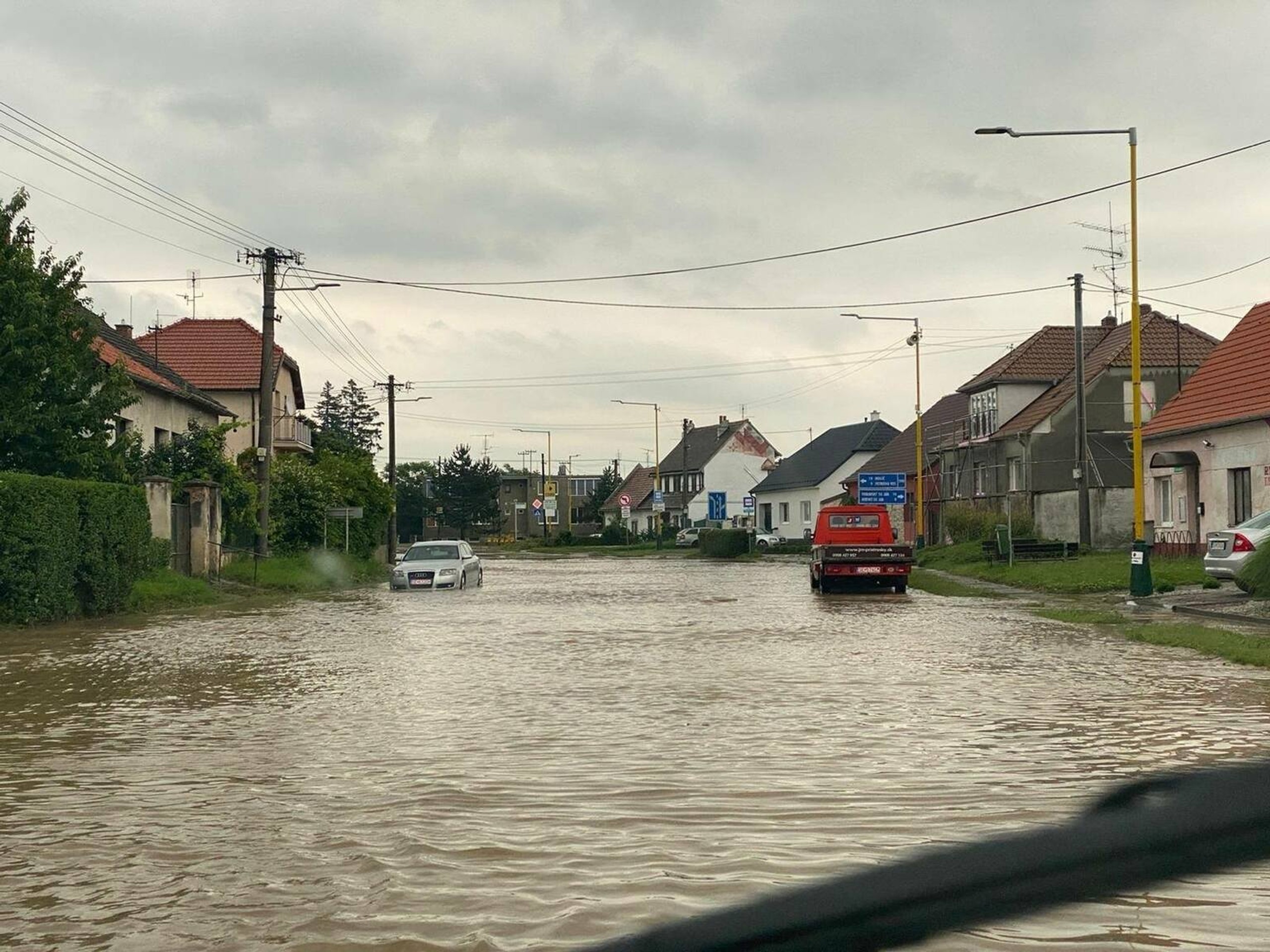 Záplavy na Záhorí.