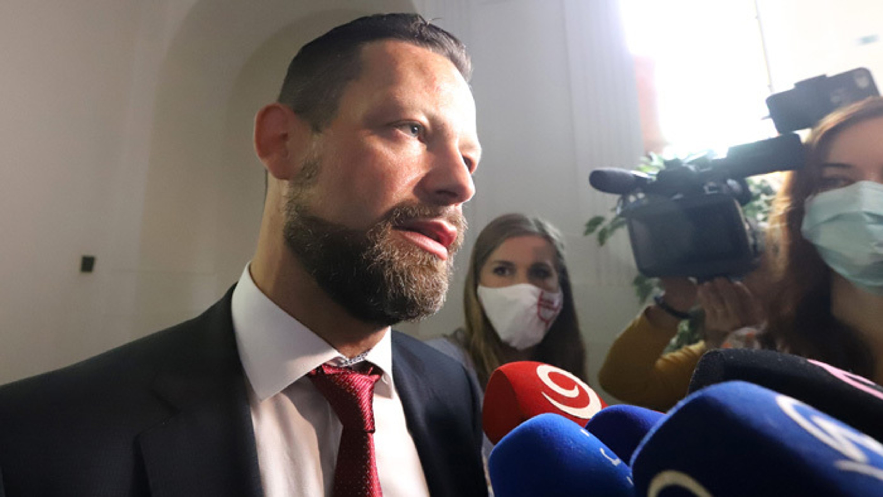 Zásah polície na Národnom futbalovom štadióne.