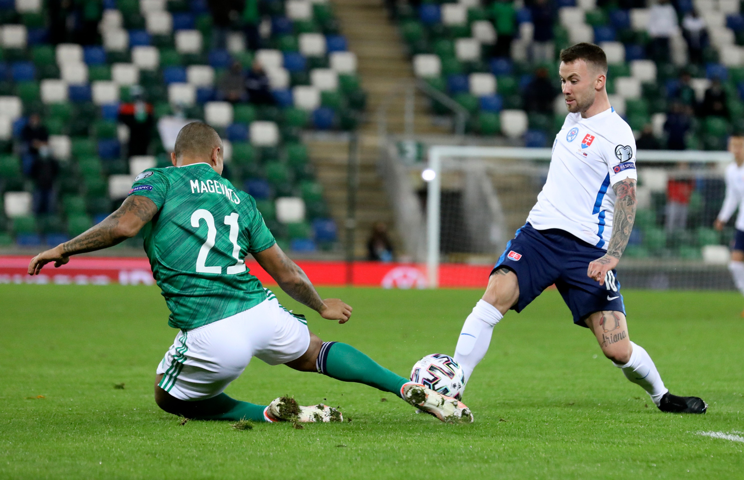 Ondrej Duda vo finále baráže o EURO 2020 na pôde Severného Írska.