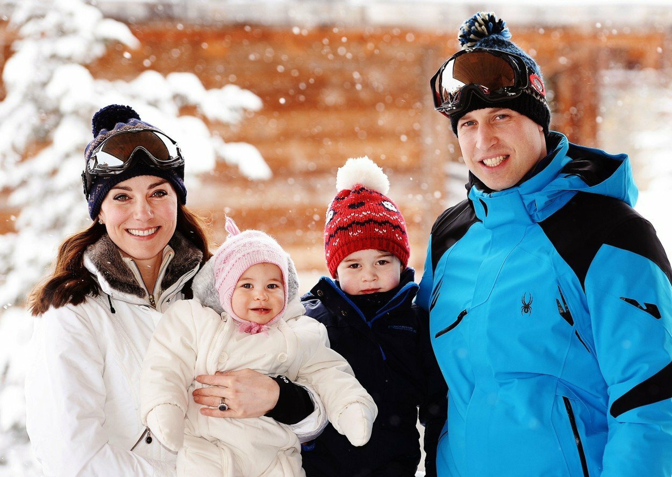 Princ William s Kate a deťmi. 