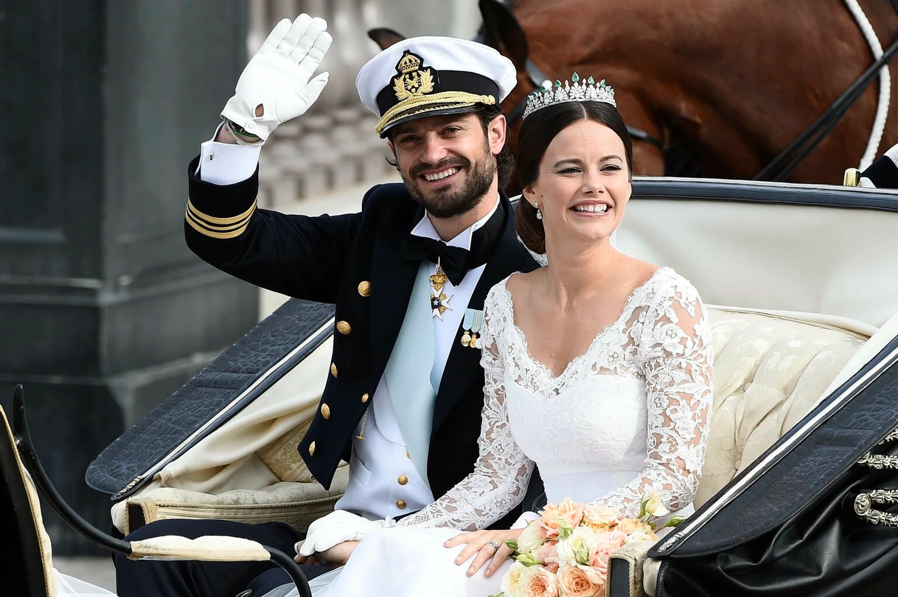 Švédsky princ Carl Philip a jeho manželka princezná Sofia.