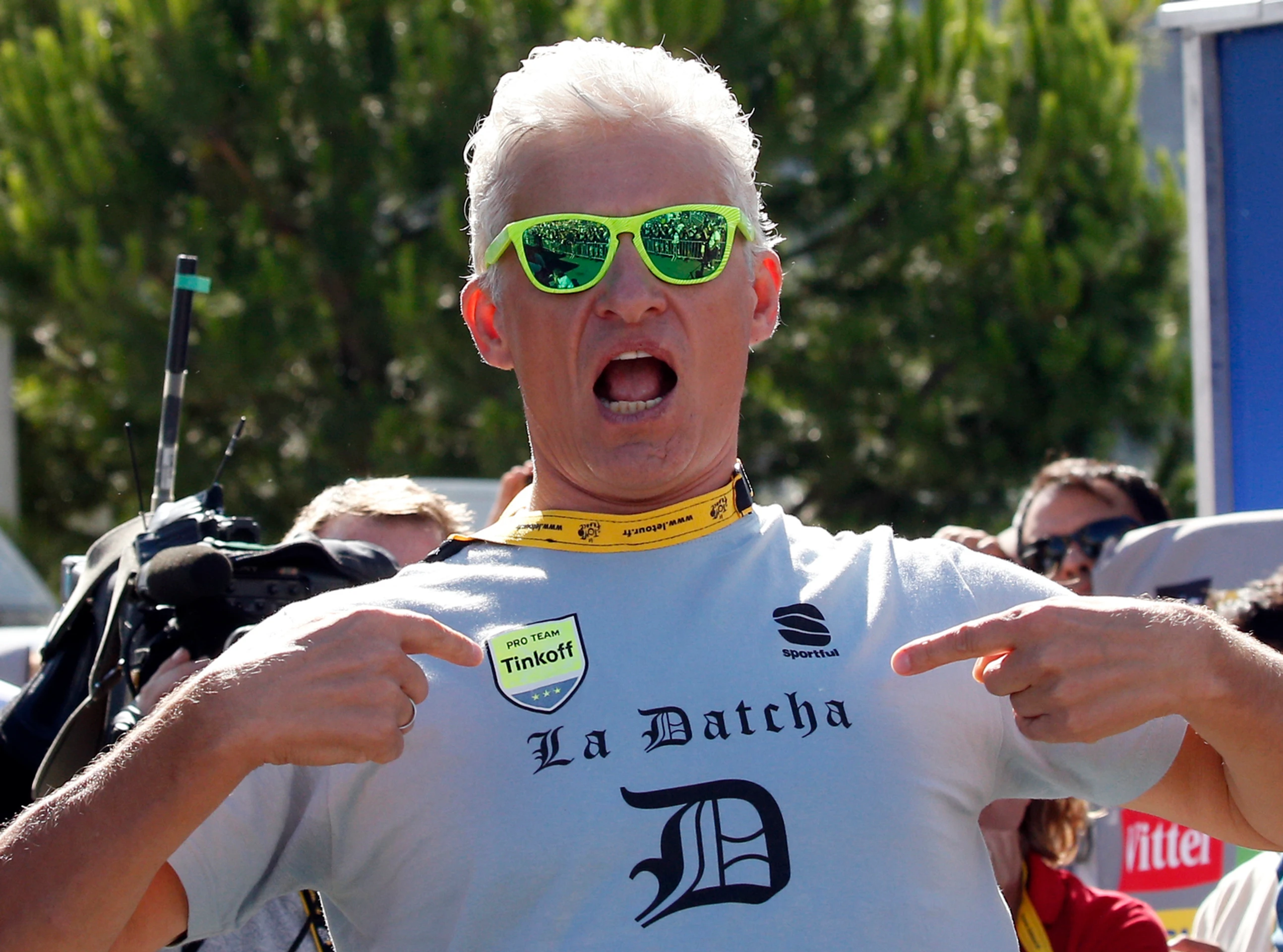 Ruský podnikateľ a majiteľ cyklistického tímu Tinkoff Oleg Tiňkov.