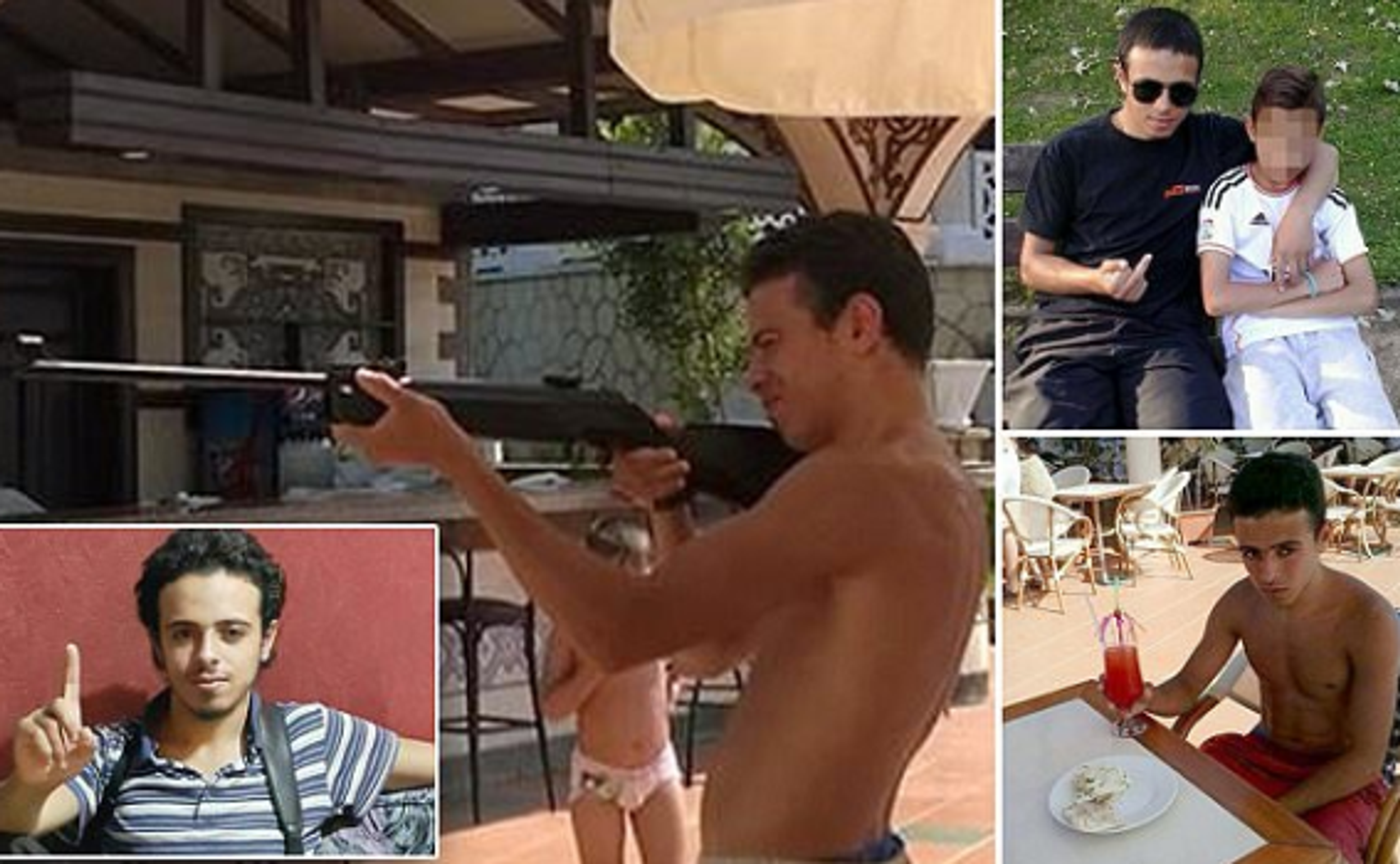 Bilal Hadfi na fotografiách zo sociálnej siete.