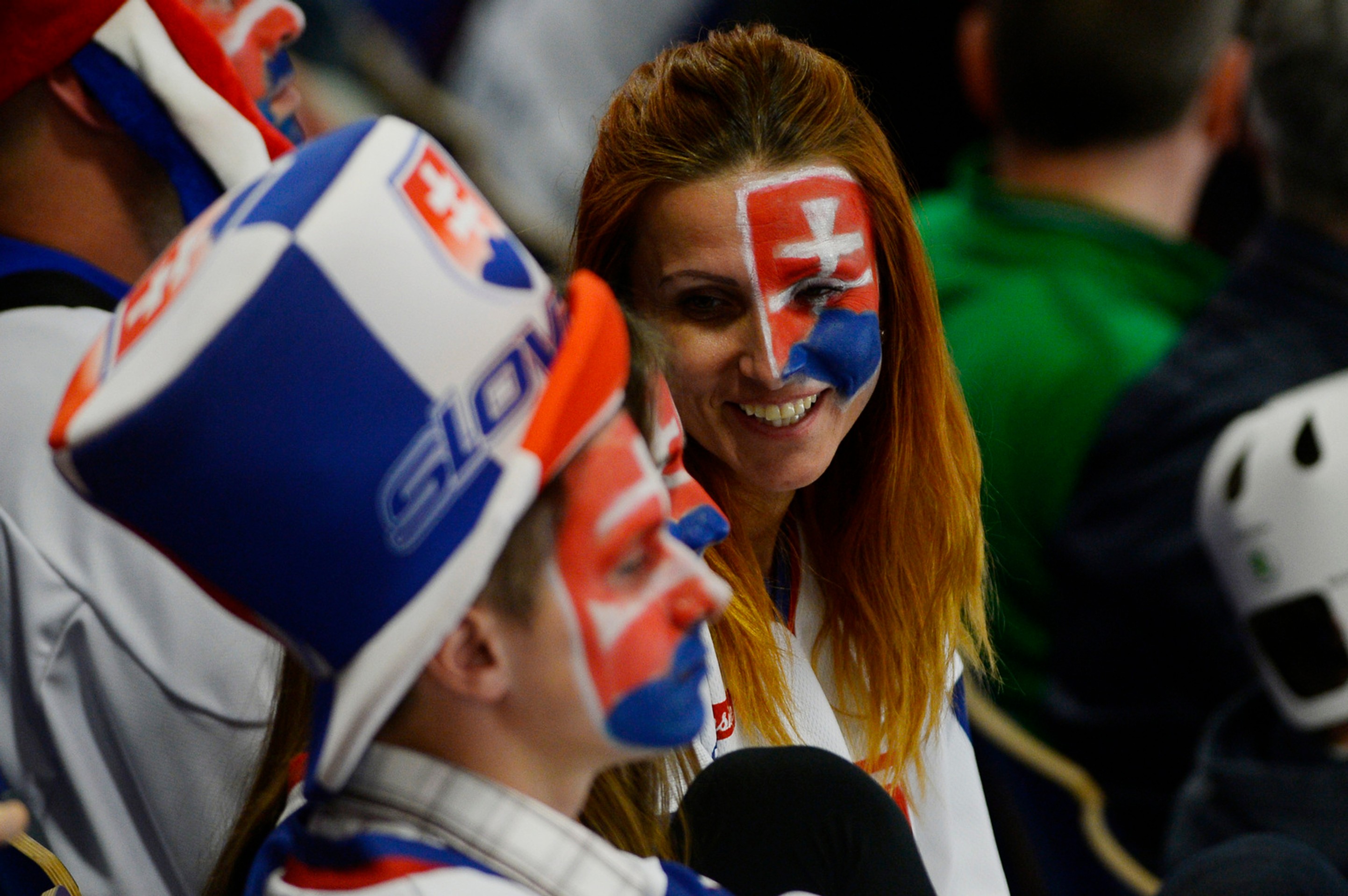 Fanúšikovia Slovenska počas zápasu 