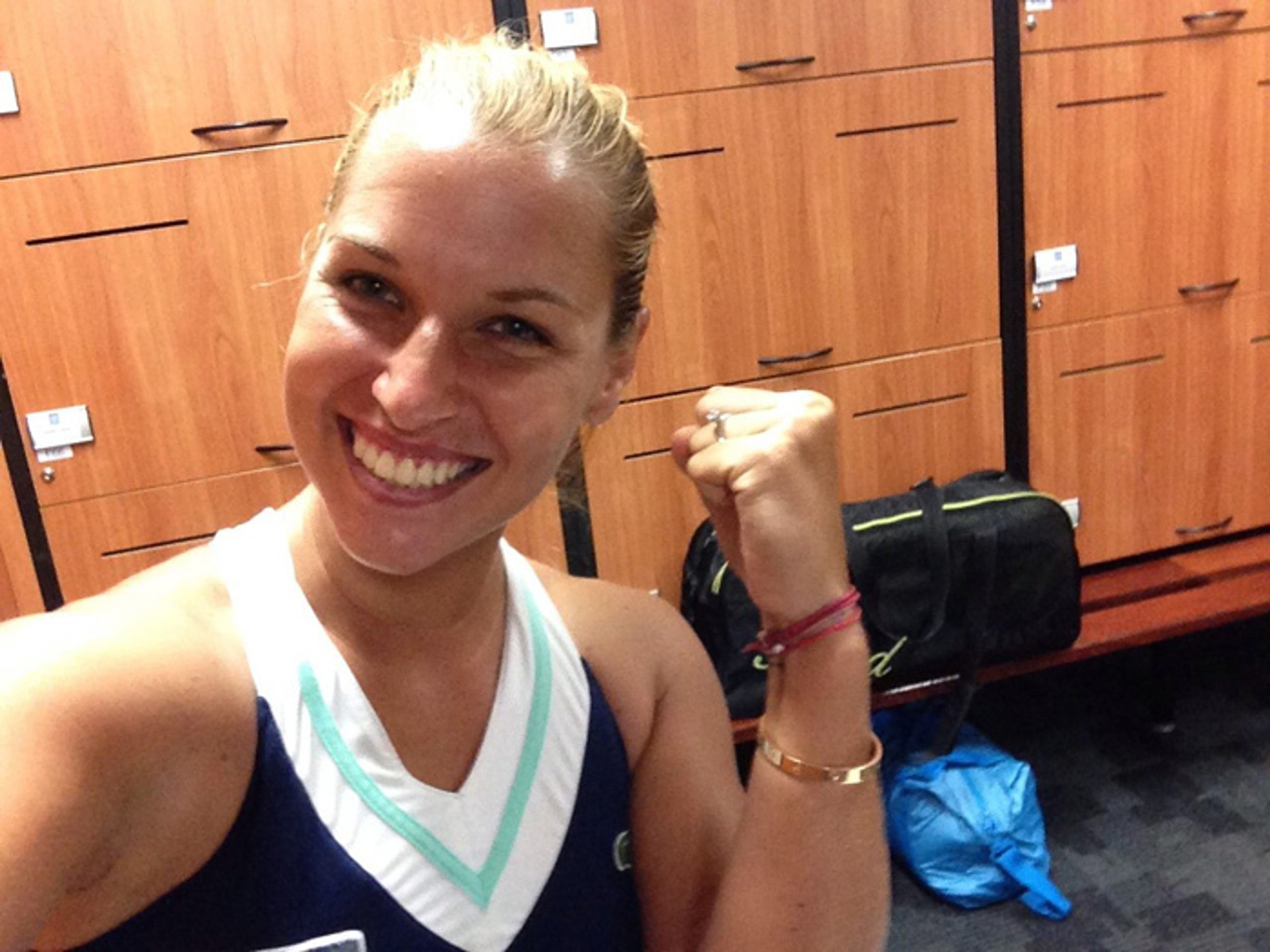 Dominika Cibulková po postupe do semifinále dvojhry AO