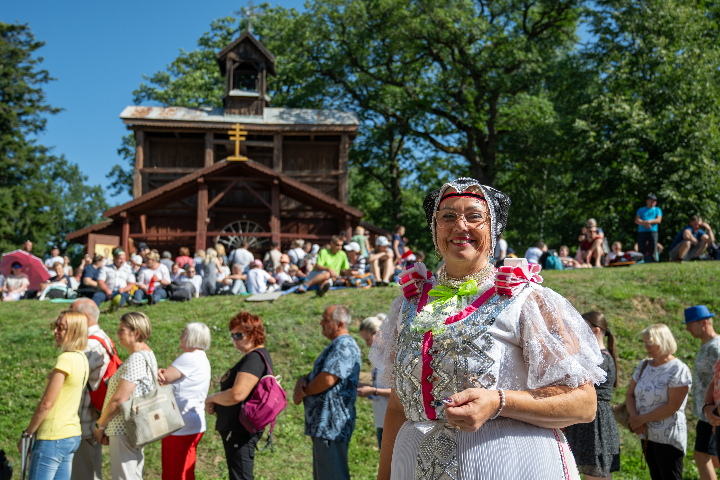 Na snímke veriacia počas slávnostnej odpustovej svätej omše, ktorá je súčasťou Levočskej púte.