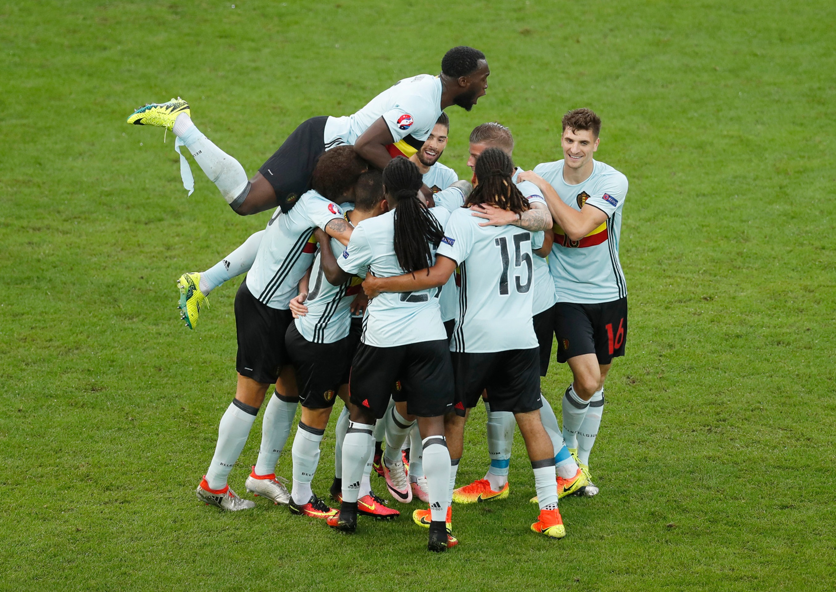 Snímky zo zápasu Belgicko - Wales