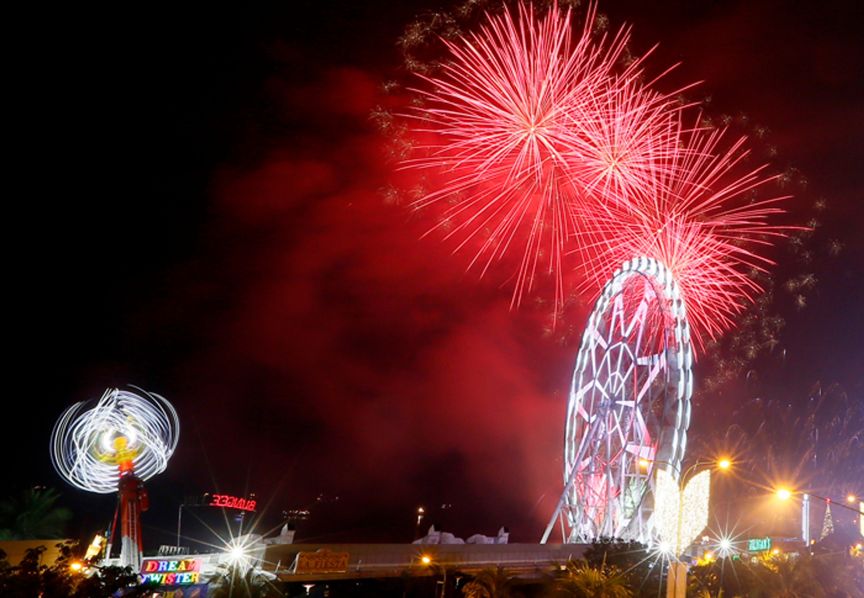 Novoročný ohňostroj vo filipínskej Manile.