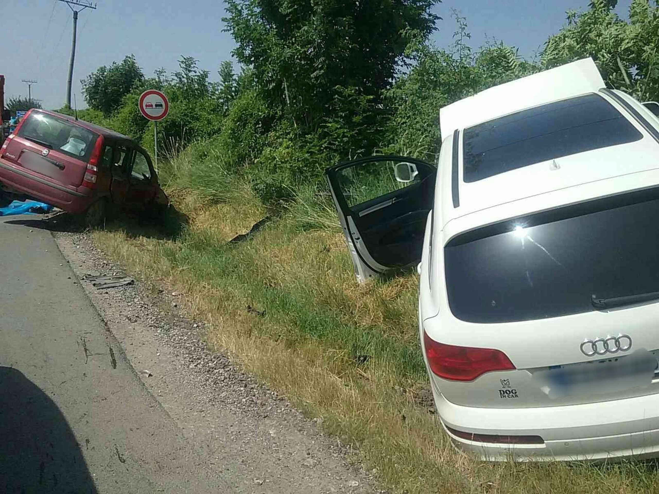 Nehoda v katastri obce Pohranice. 