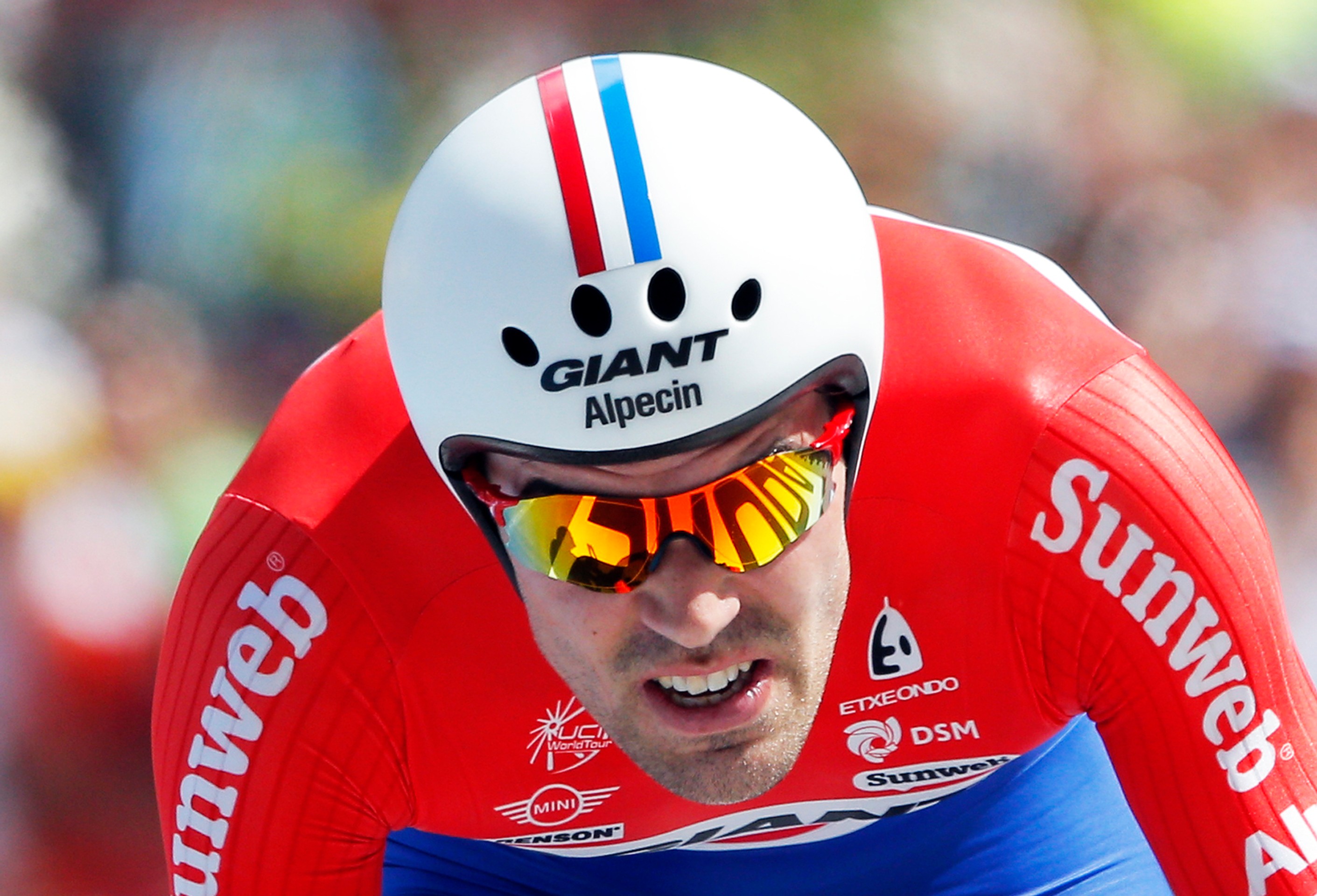 Tom Dumoulin počas horskej časovky TdF