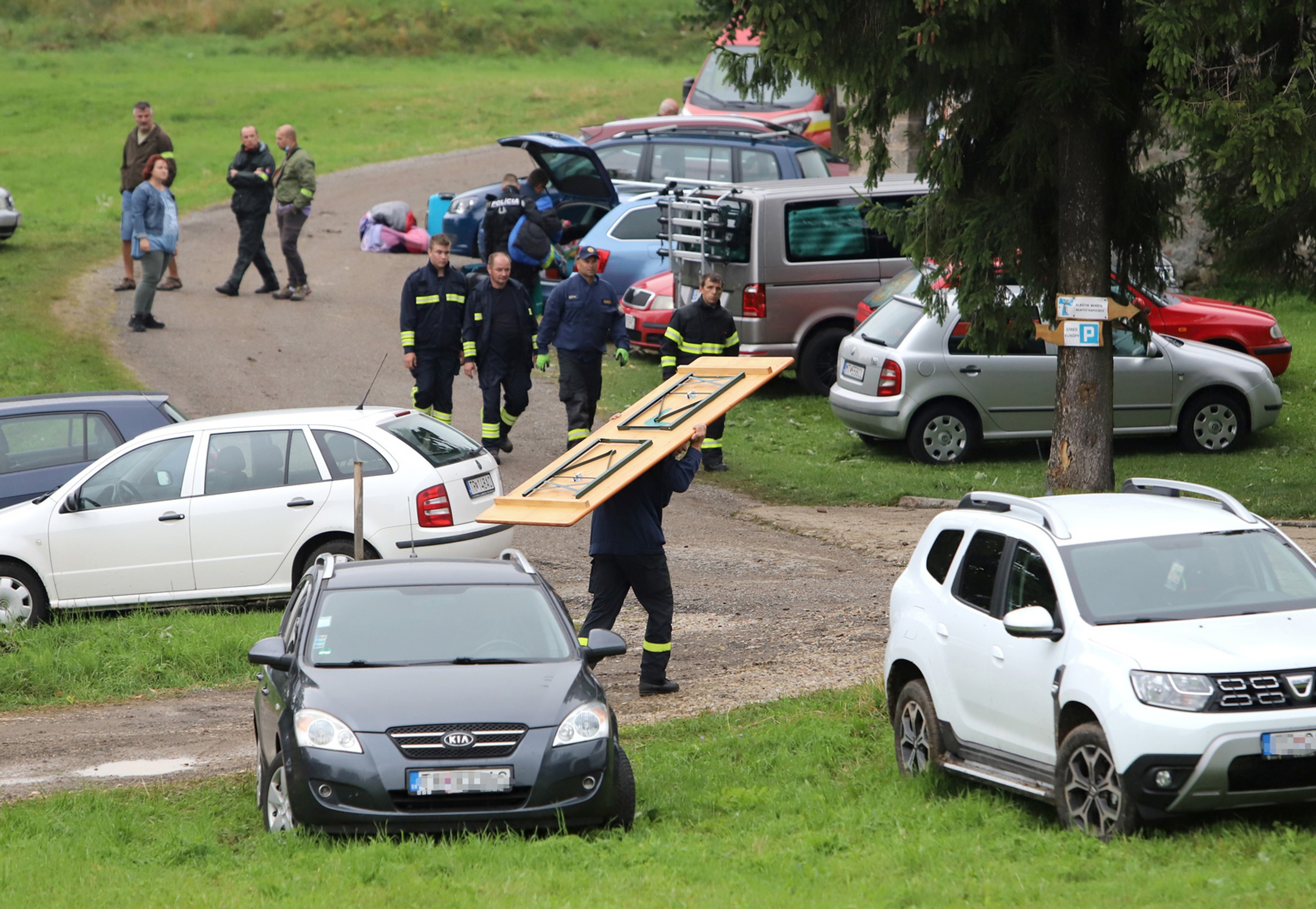 Zábery z miesta nešťastia.
