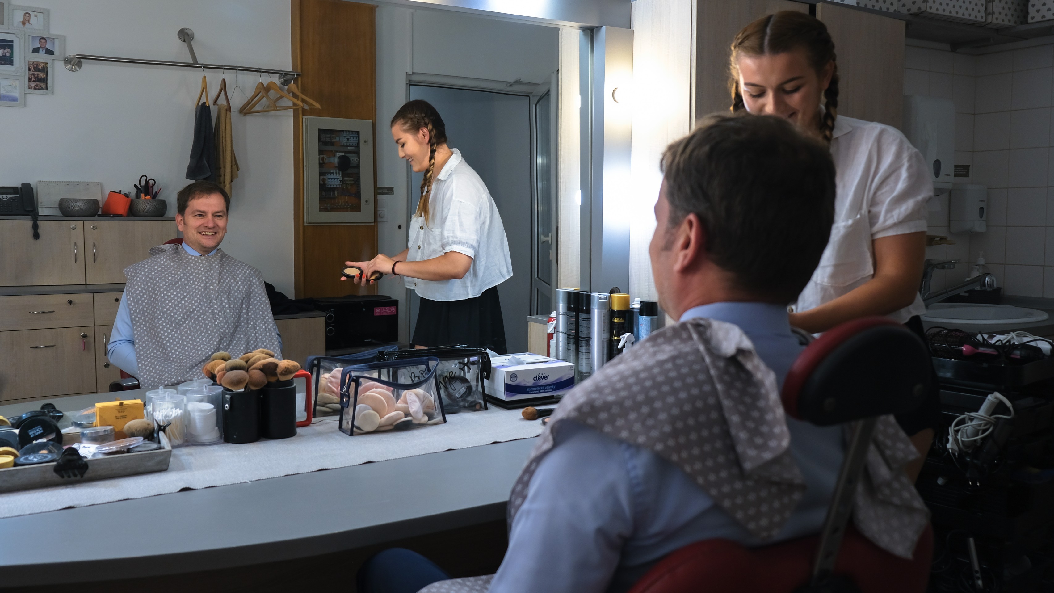 Igor Matovič pred nakrúcaním.