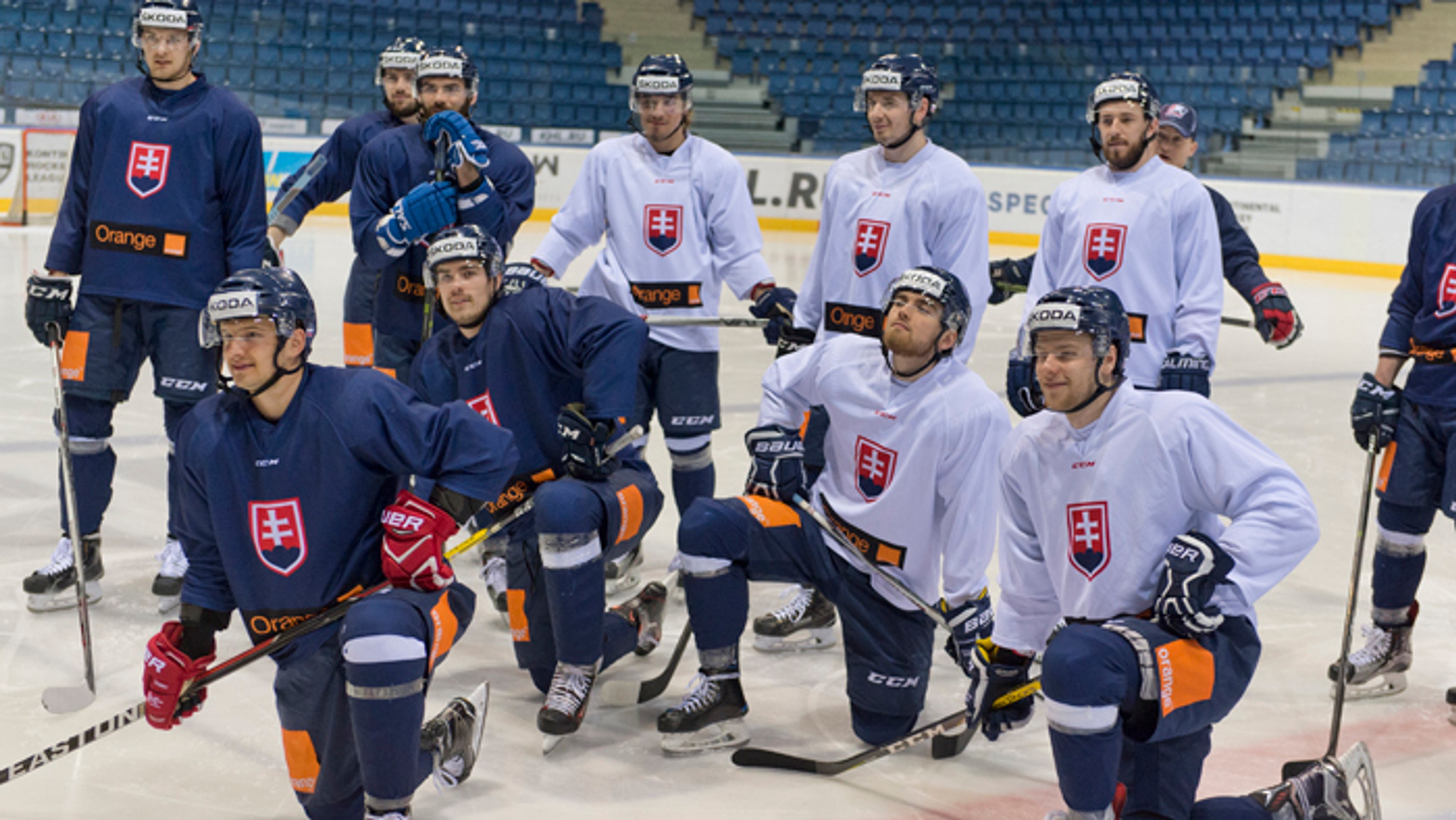Zľava Libor Hudáček, Peter Čerešňák, Ľubomír Dinda a Andreas Štrauch na reprezentačnom sústredení.